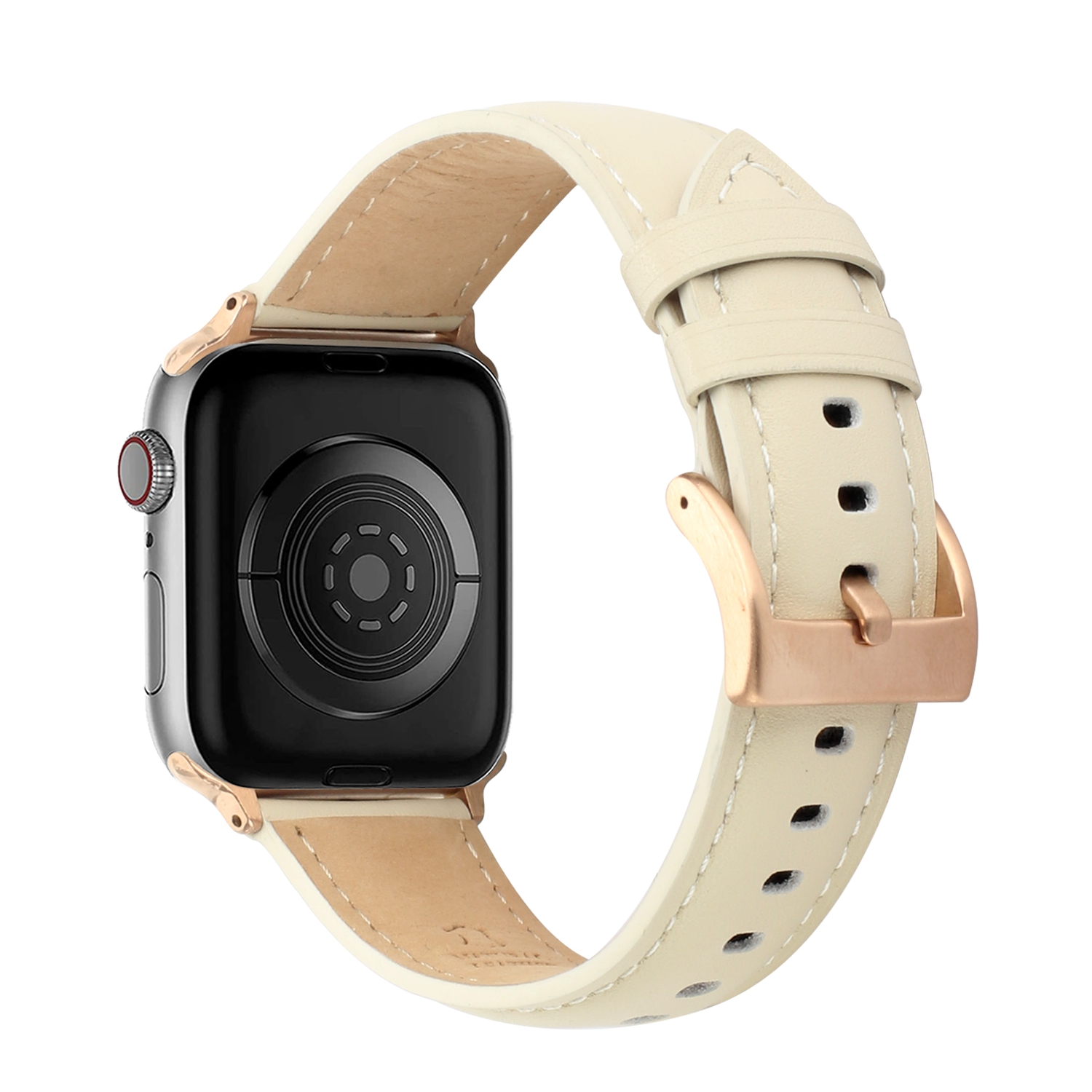 For Apple Watch Size 38/40/41mm Luxury Leather Watch Band - Royal B