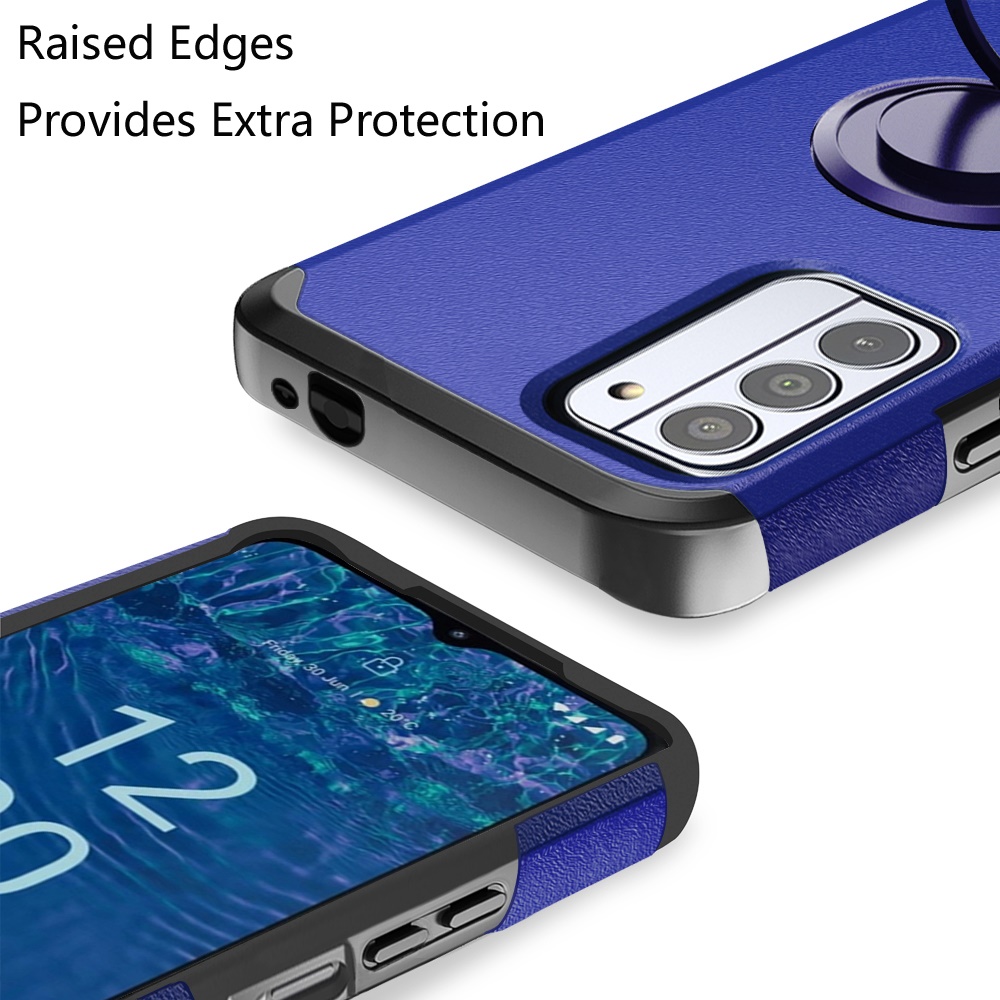 Für Nokia G310 5G Hülle Dual Layered Robust Cover mit Ring Ständer + Hartglas - Bild 17 von 30