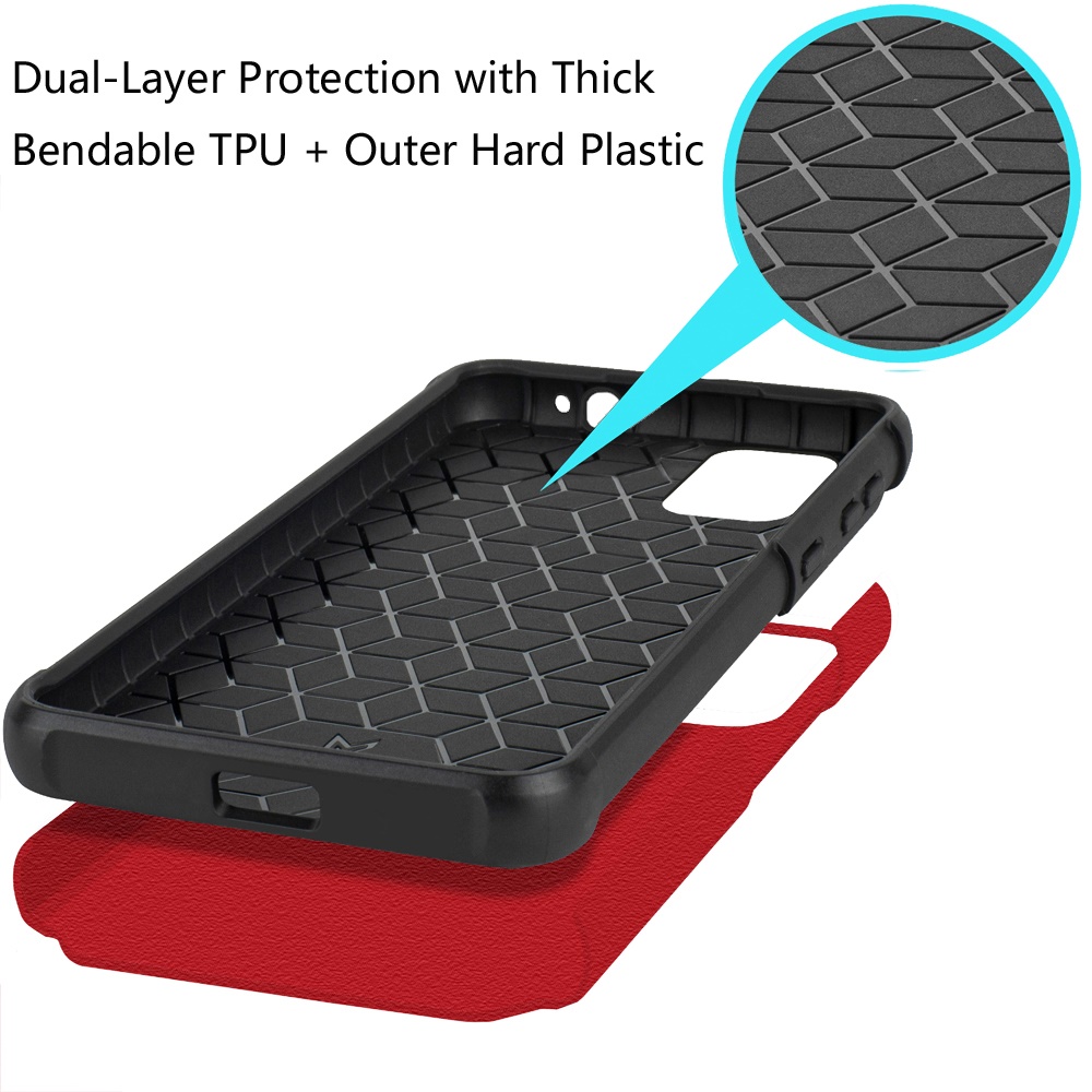 Für Nokia G310 5G Hülle Dual Layered Robust Cover mit Ring Ständer + Hartglas - Bild 30 von 30