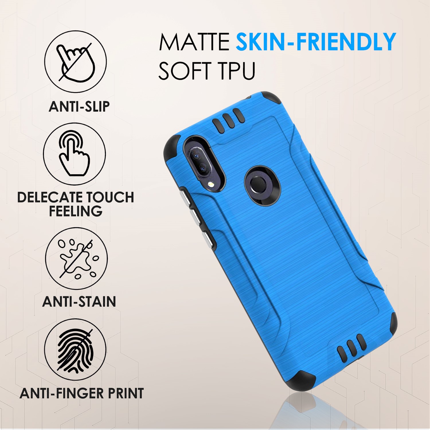 Für Alcatel Lumos (DALN5023) Axel (5002R) stoßfeste Hybrid Handy Hülle Cover - Bild 8 von 39