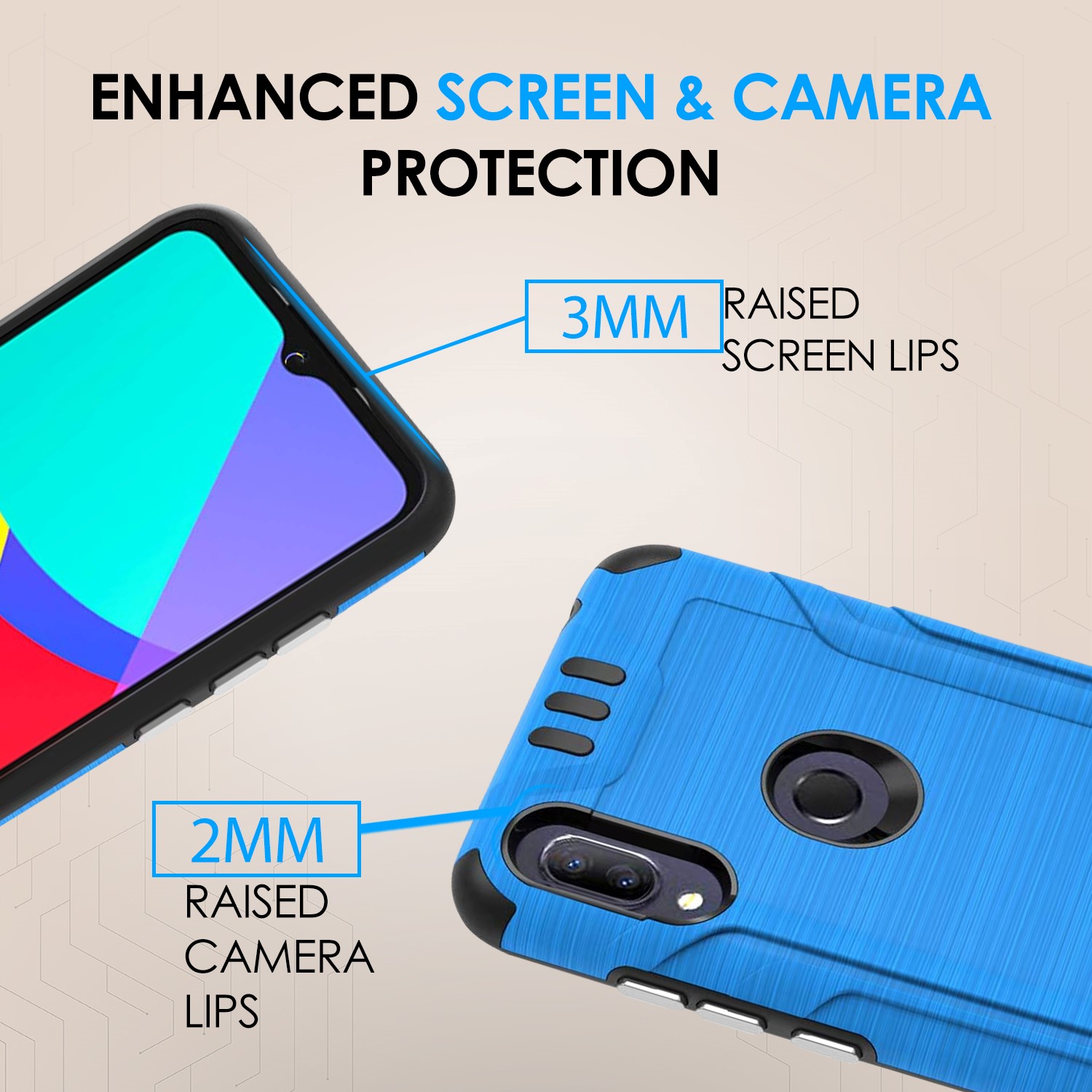 Für Alcatel Lumos (DALN5023) Axel (5002R) stoßfeste Hybrid Handy Hülle Cover - Bild 7 von 39