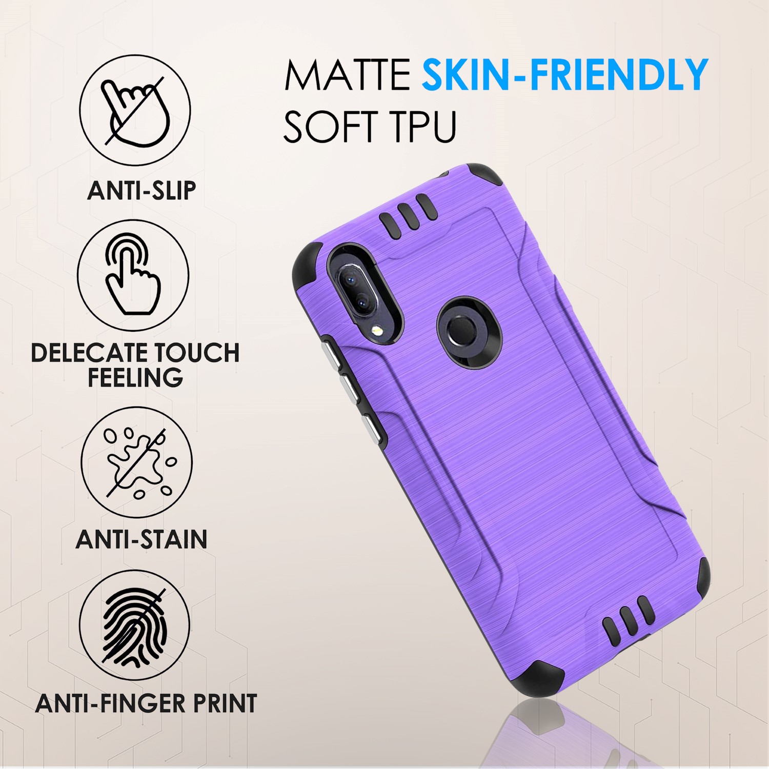 Für Alcatel Lumos (DALN5023) Axel (5002R) stoßfeste Hybrid Handy Hülle Cover - Bild 12 von 39
