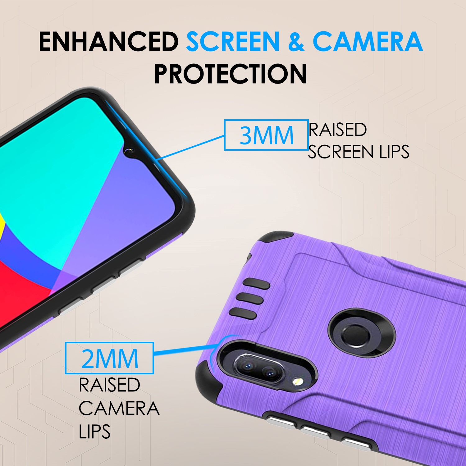 Für Alcatel Lumos (DALN5023) Axel (5002R) stoßfeste Hybrid Handy Hülle Cover - Bild 15 von 39