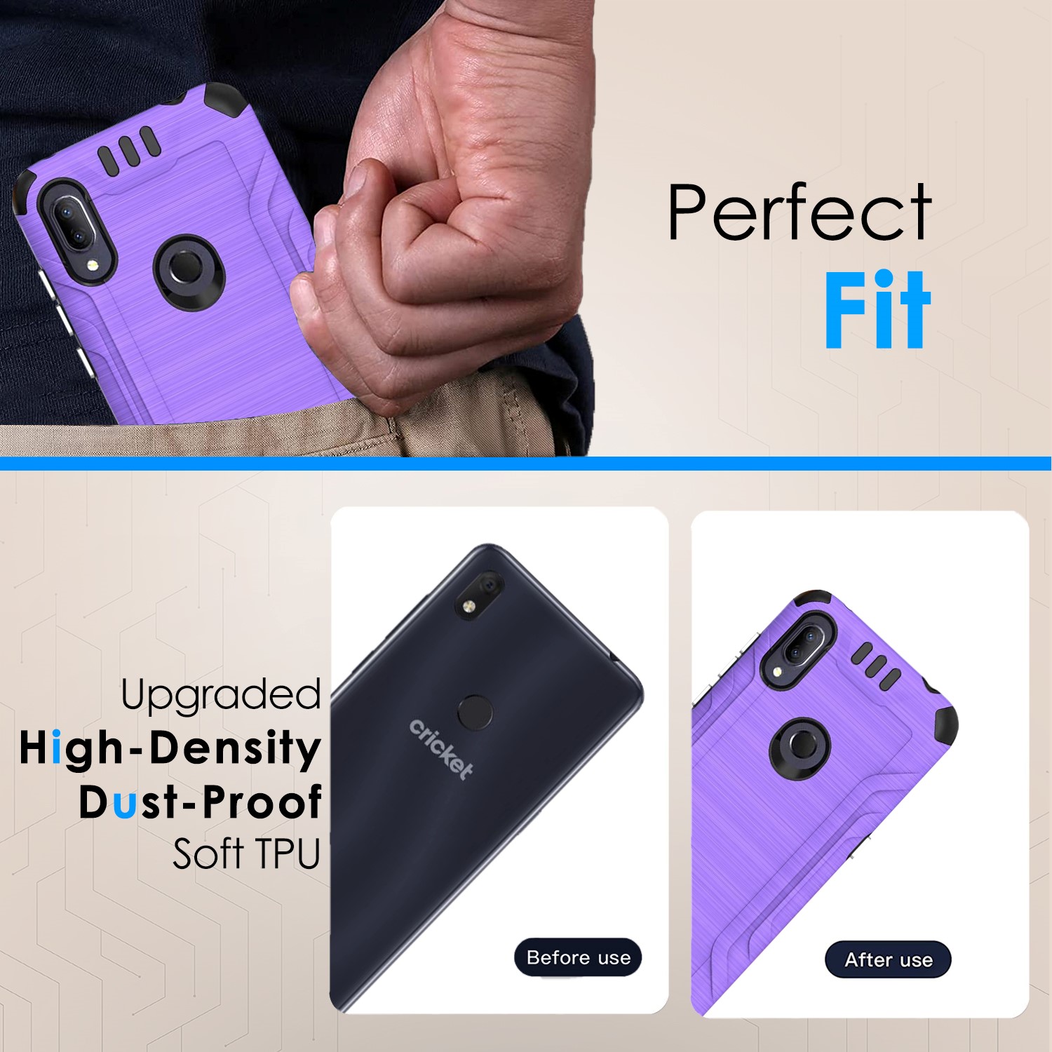 Für Alcatel Lumos (DALN5023) Axel (5002R) stoßfeste Hybrid Handy Hülle Cover - Bild 13 von 39