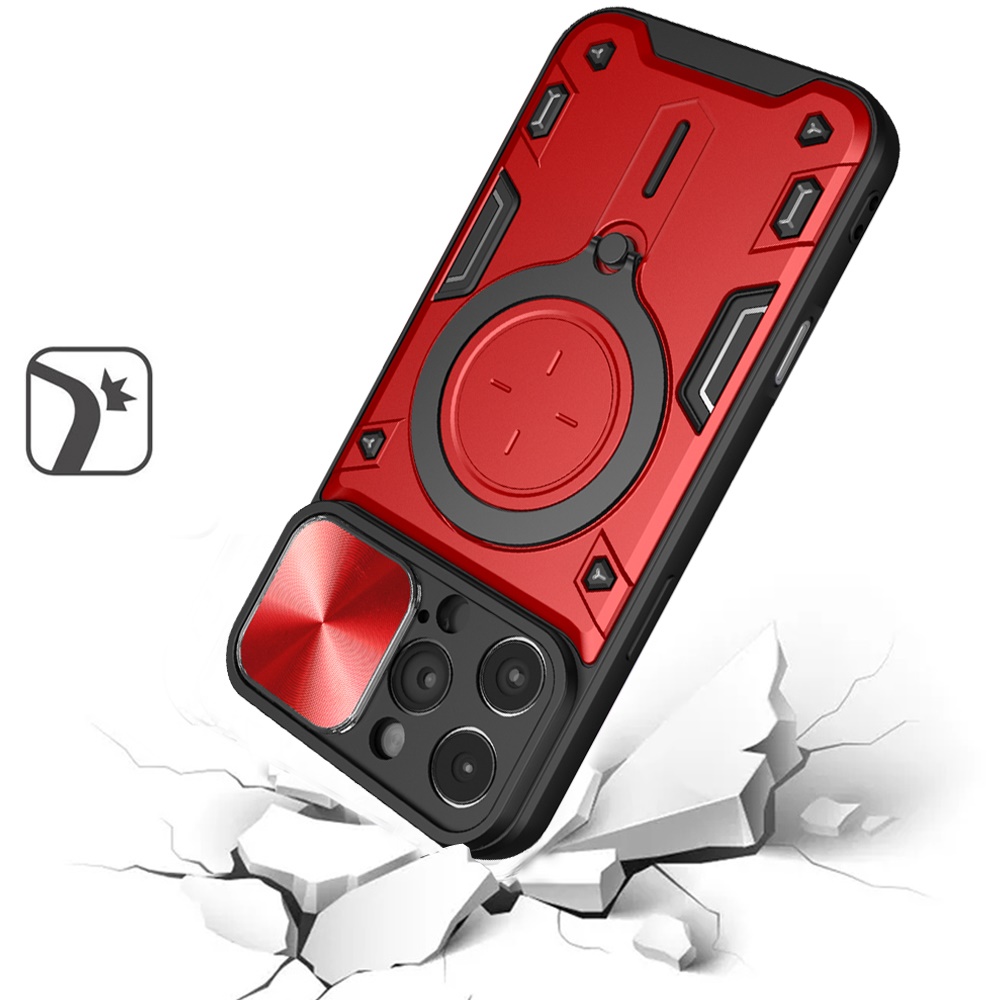 Custodia per iPhone 16 PRO MAX Anello Cerchio Magnetico Protezione Obiettivo + Vetro Temperato - Foto 12 di 12