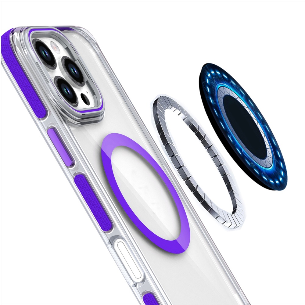 Funda para iPhone 16 Pro 6,3 pulgadas círculo magnético cámara lente soporte + vidrio templado - Imagen 20 de 32