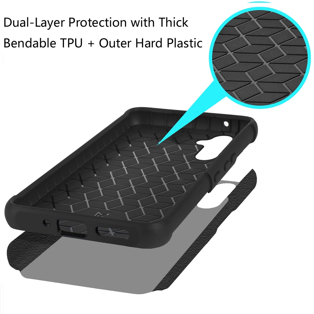 For Samsung A35 5G Case Tough Strong Heavy-Duty Design Cover + Tempered Glass - Picture 11 of 36