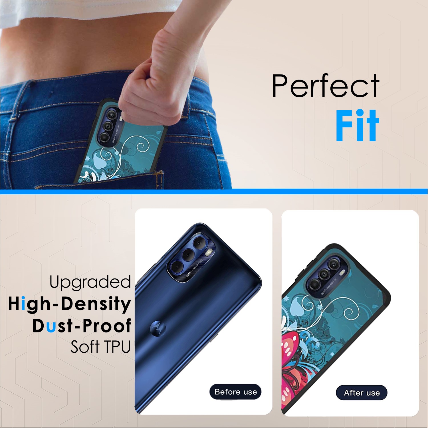 For Moto G Stylus 5g (2022 Version Only) Heavy Duty ShockProof Hybrid Case Cover - Picture 7 of 33