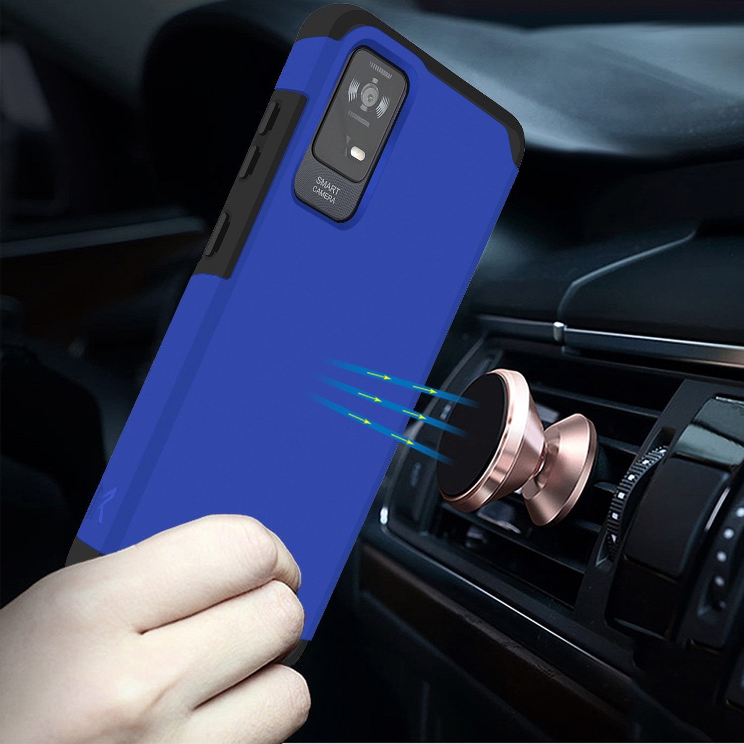 For TCL ION X Tough Strong MetKase Hybrid (Magnet Mount Friendly) Case Cover - Photo 23 sur 68