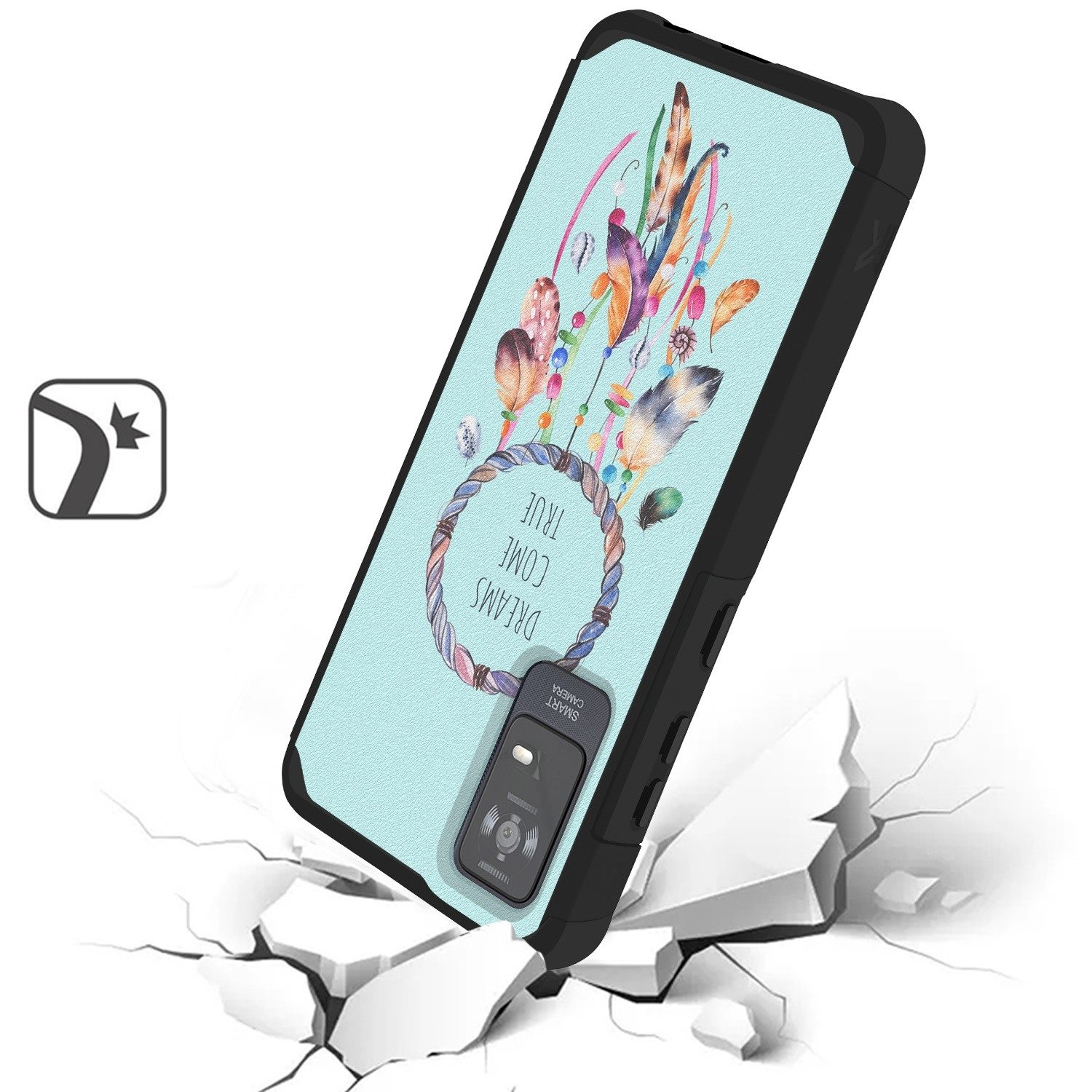 For TCL ION X Tough Strong MetKase Hybrid (Magnet Mount Friendly) Case Cover - Photo 30 sur 68