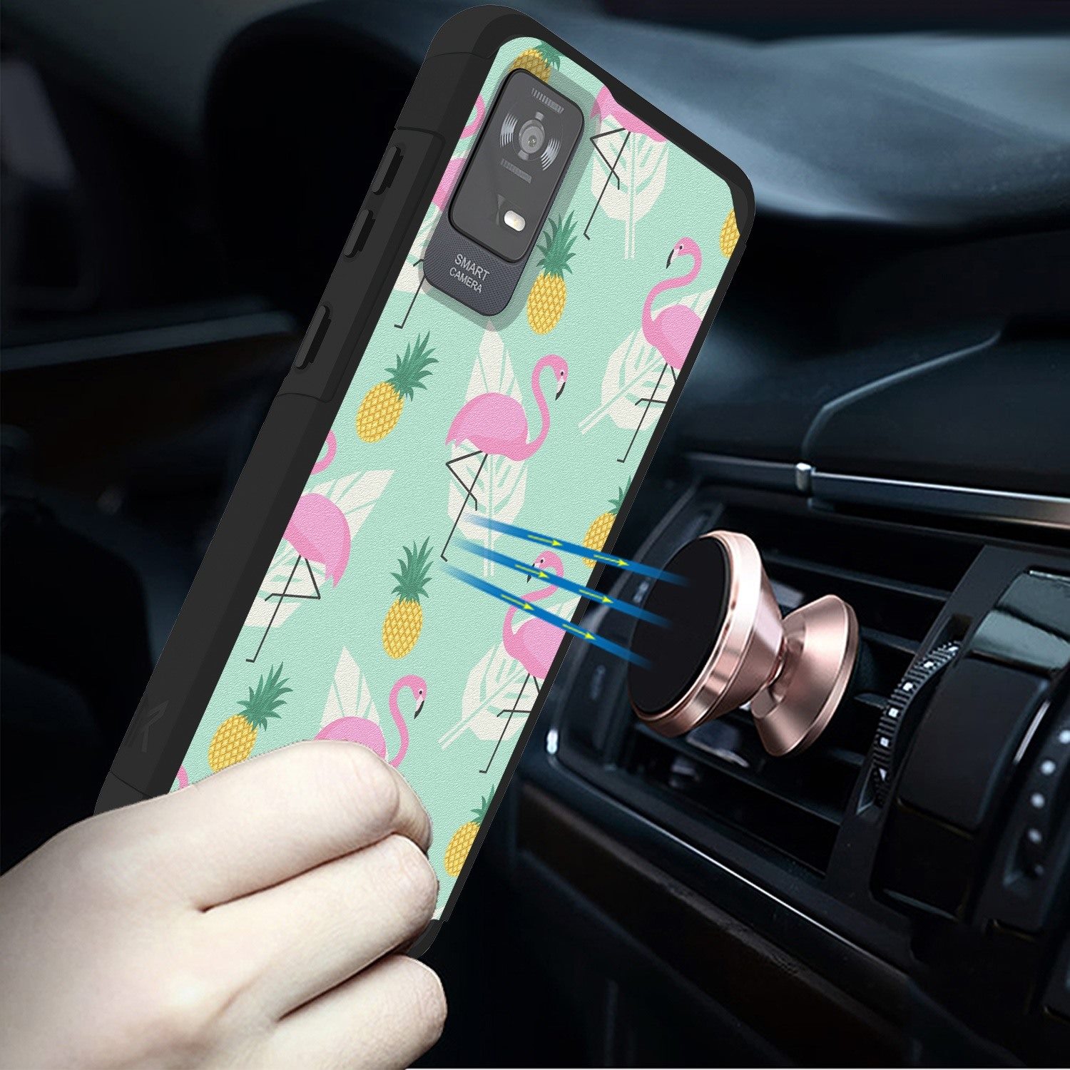 For TCL ION X Tough Strong MetKase Hybrid (Magnet Mount Friendly) Case Cover - Photo 38 sur 68