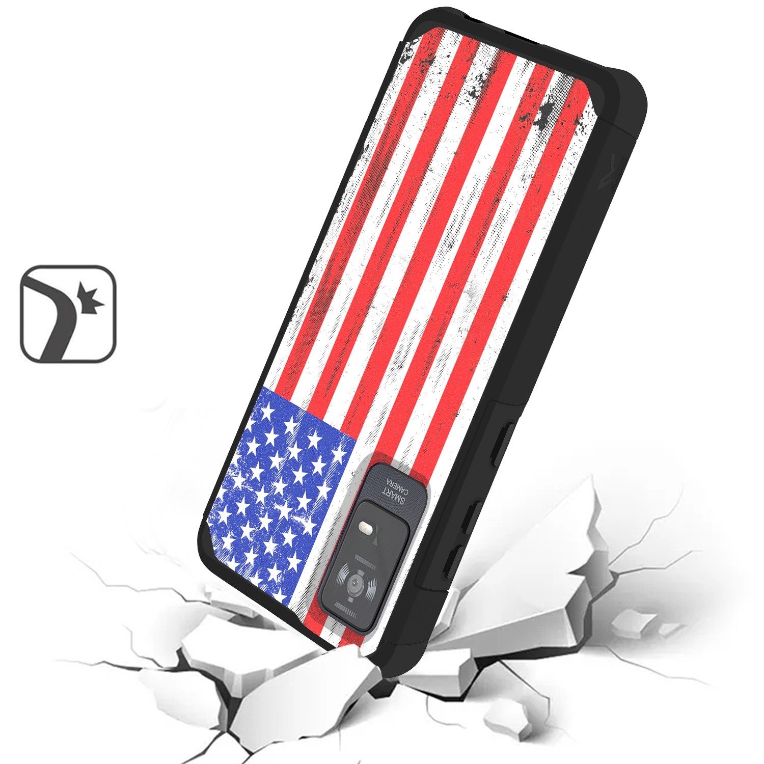 For TCL ION X Tough Strong MetKase Hybrid (Magnet Mount Friendly) Case Cover - Photo 59 sur 68