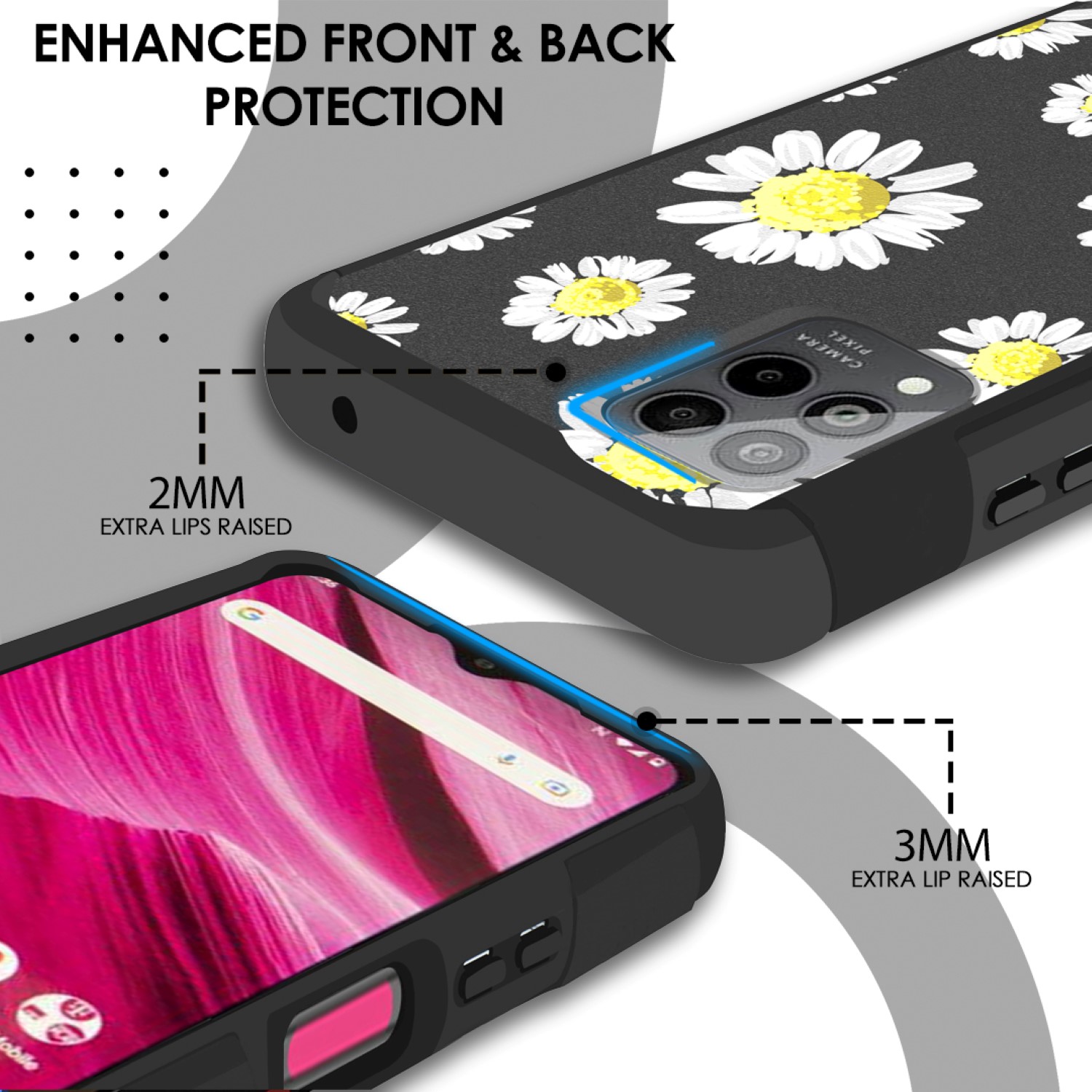 Funda Carcasa Híbrida Doble Capa Resistente Fuerte Para Revvl 6 Pro 5G (Amigable para Montaje) - Imagen 11 de 98