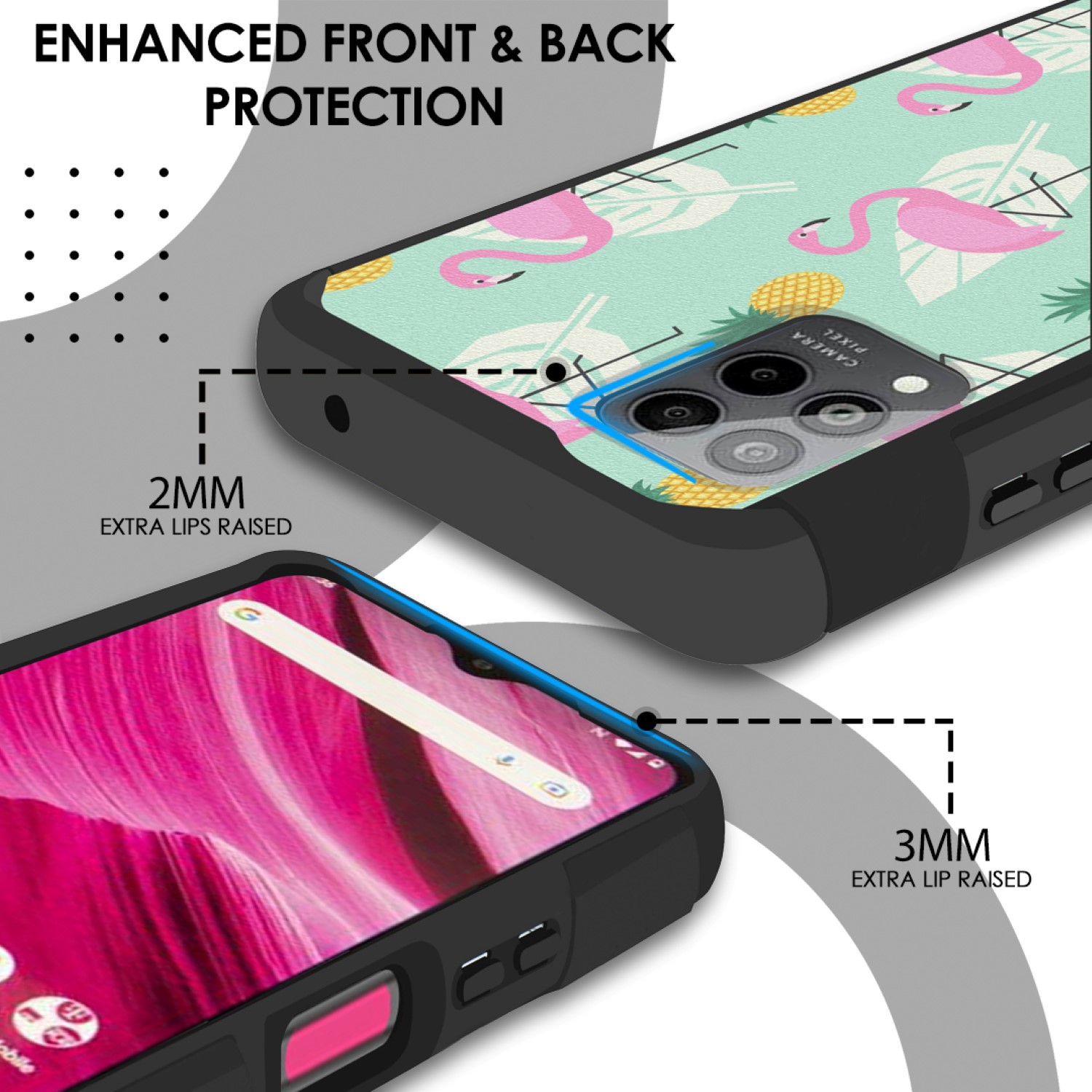 Funda Carcasa Híbrida Doble Capa Resistente Fuerte Para Revvl 6 Pro 5G (Amigable para Montaje) - Imagen 46 de 98