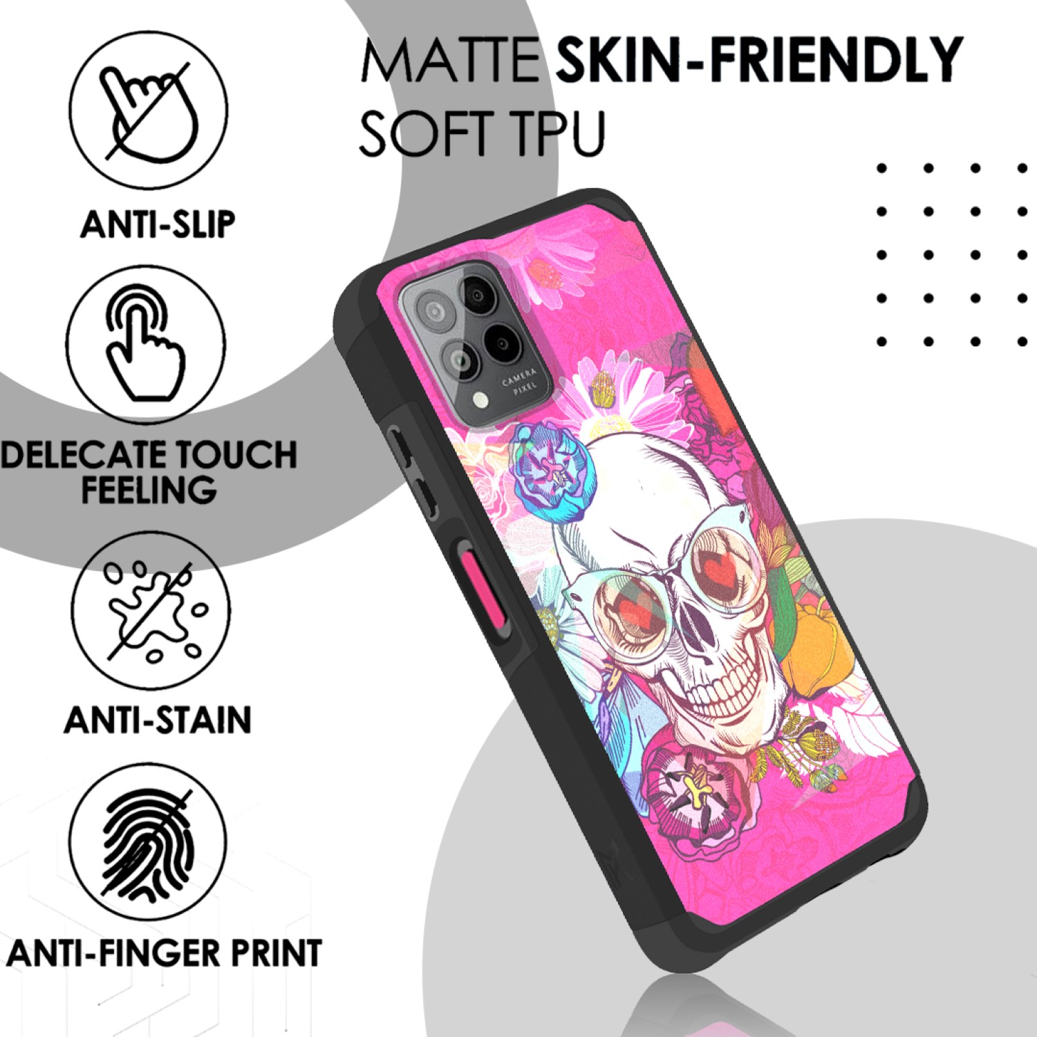 Funda Carcasa Híbrida Doble Capa Resistente Fuerte Para Revvl 6 Pro 5G (Amigable para Montaje) - Imagen 72 de 98
