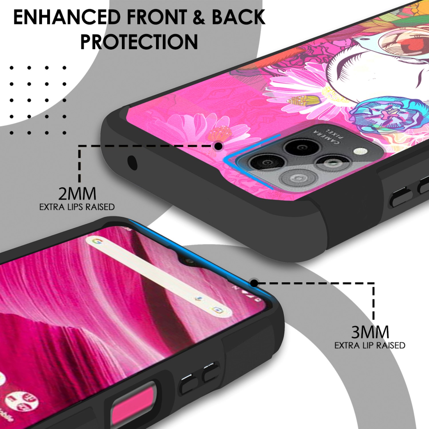 Funda Carcasa Híbrida Doble Capa Resistente Fuerte Para Revvl 6 Pro 5G (Amigable para Montaje) - Imagen 73 de 98