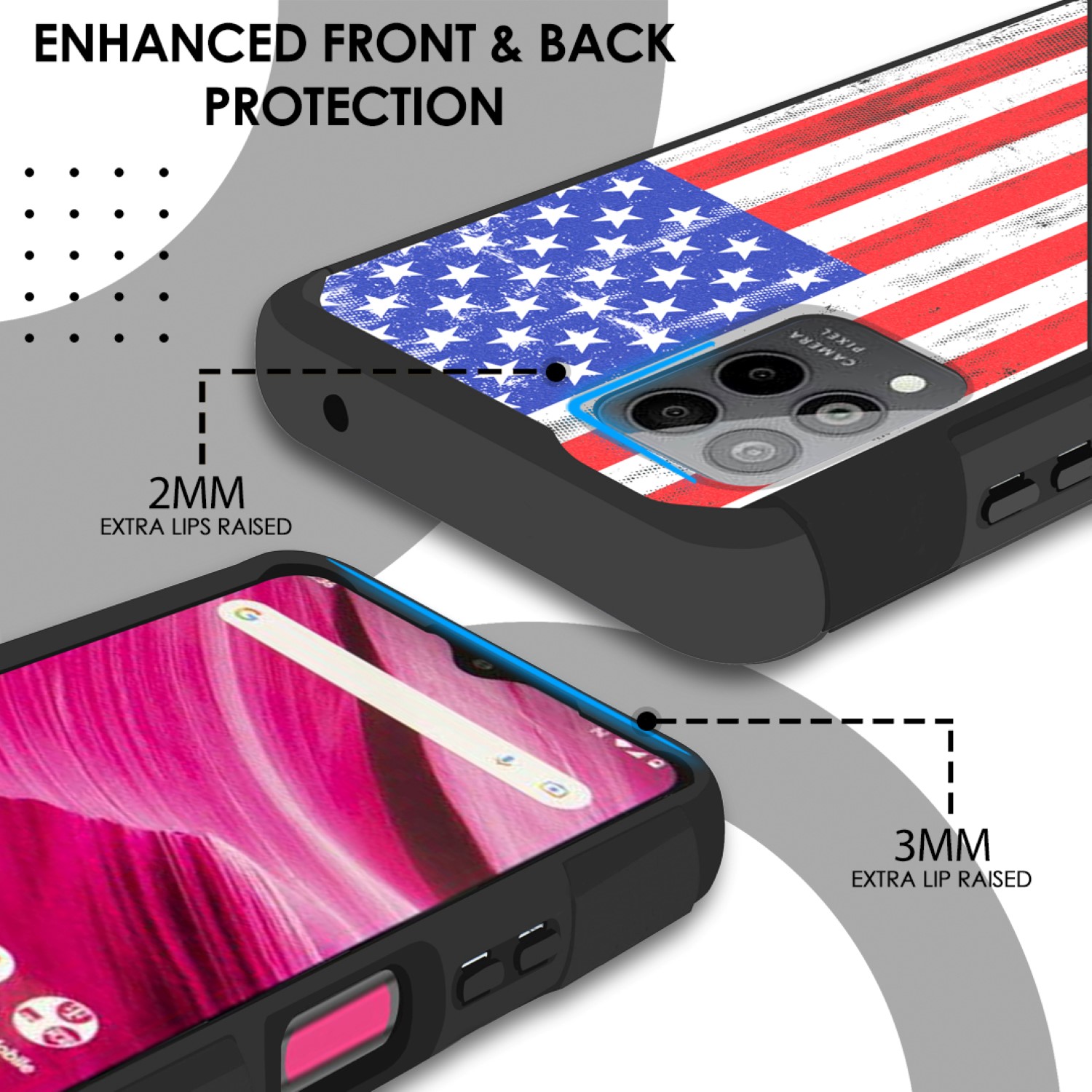 Funda Carcasa Híbrida Doble Capa Resistente Fuerte Para Revvl 6 Pro 5G (Amigable para Montaje) - Imagen 81 de 98