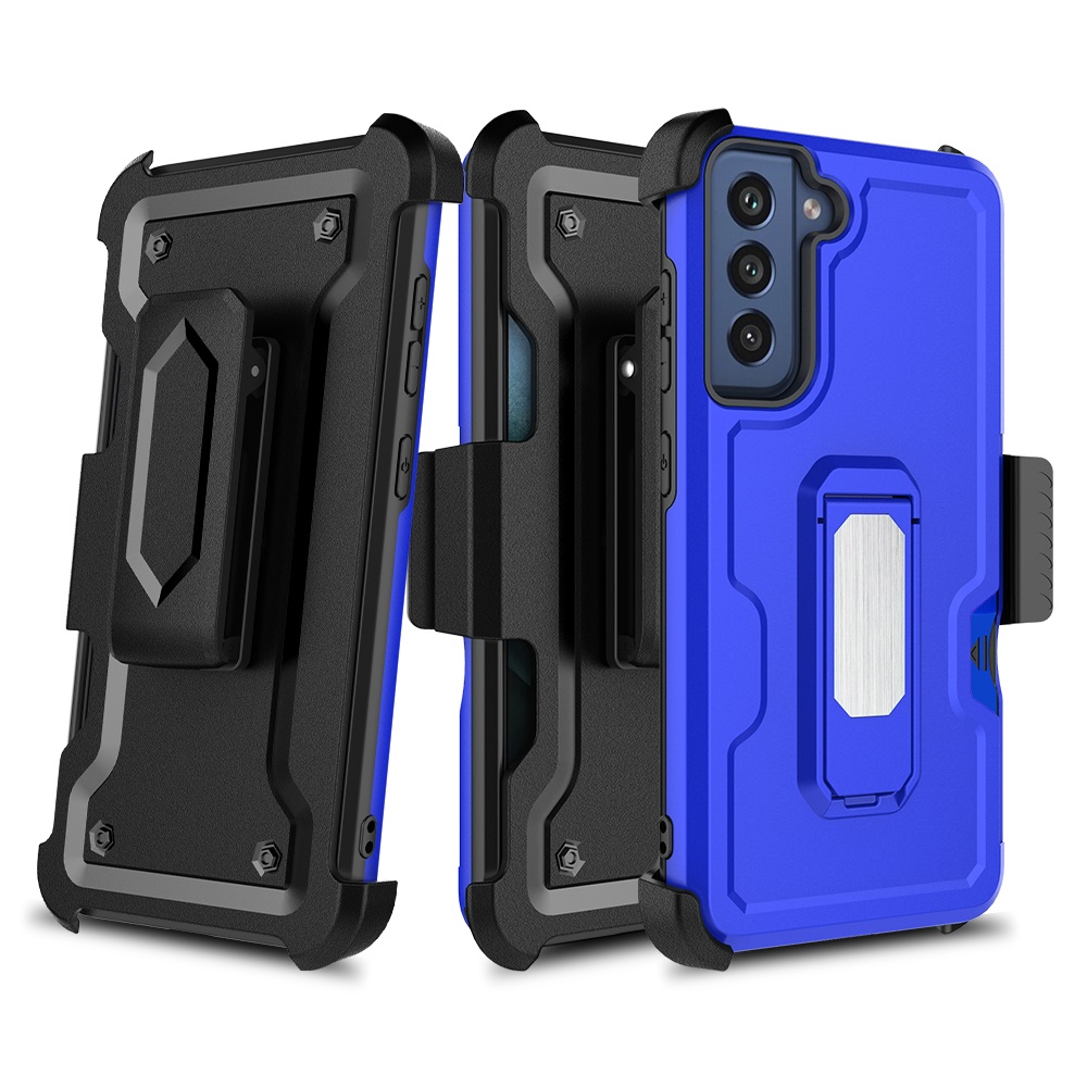 Fondina CARD per Samsung Galaxy S22 con clip cavalletto custodia robusta ibrida - Foto 19 di 28