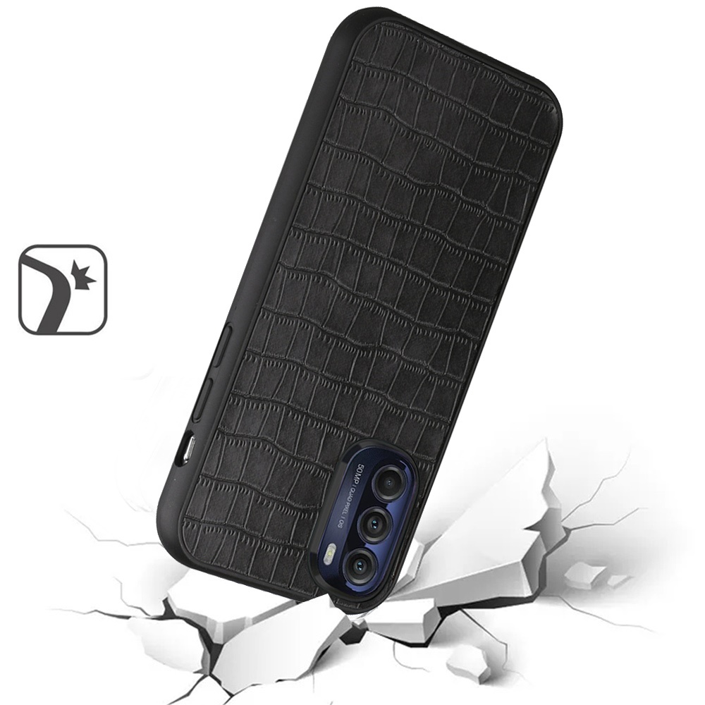 For Moto G Stylus 5G 2022 Case Hard Synthetic Leather Croc Design Fashion Cover - Zdjęcie 6 z 12