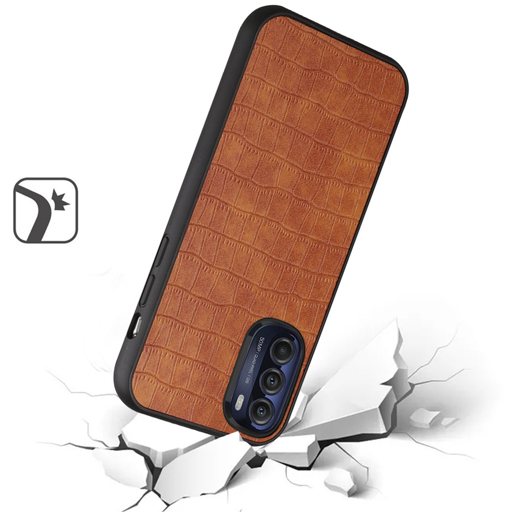 For Moto G Stylus 5G 2022 Case Hard Synthetic Leather Croc Design Fashion Cover - Zdjęcie 9 z 12