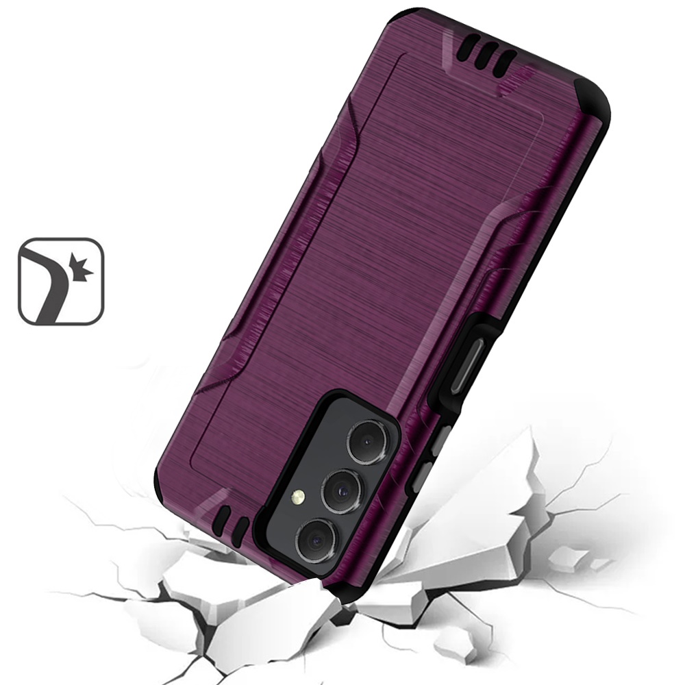 For Samsung A25 5G Case Exclusive Brushed Hybrid Phone Cover + Tempered Glass - Picture 7 of 24