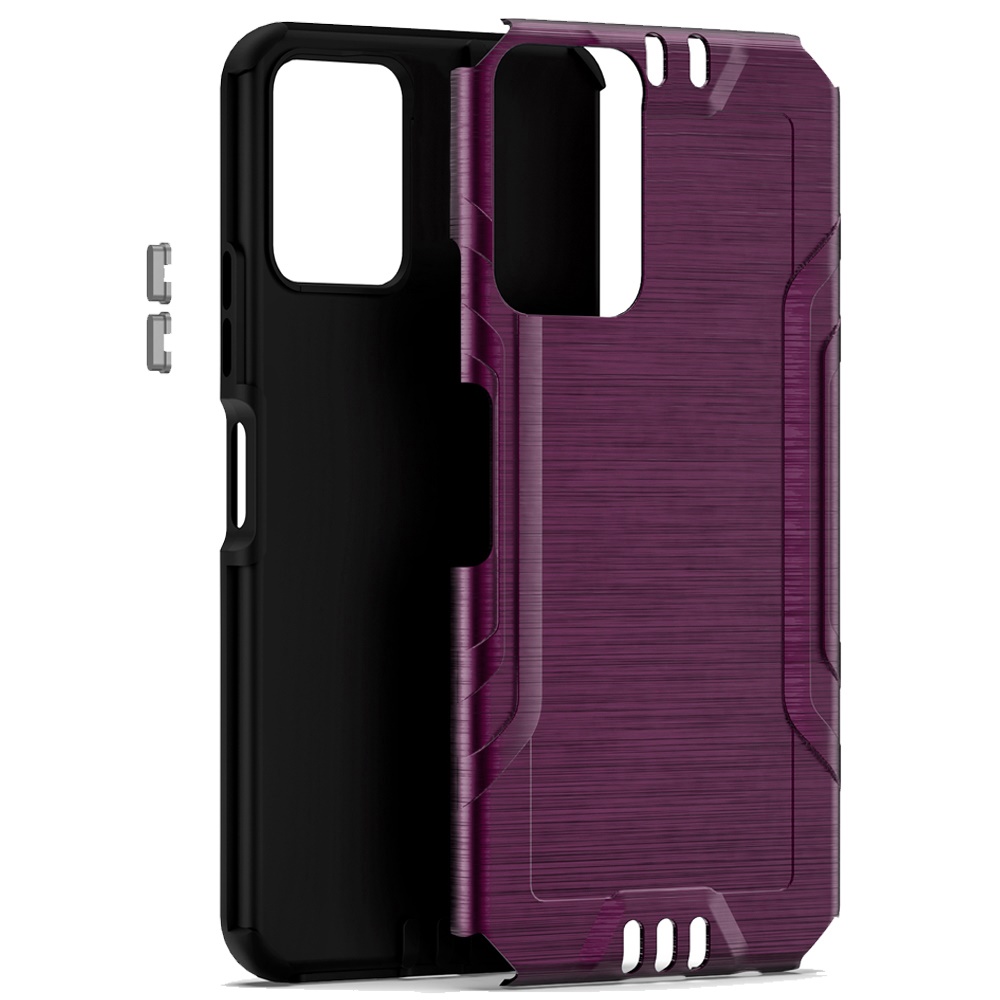 For Samsung A25 5G Case Exclusive Brushed Hybrid Phone Cover + Tempered Glass - Picture 8 of 24