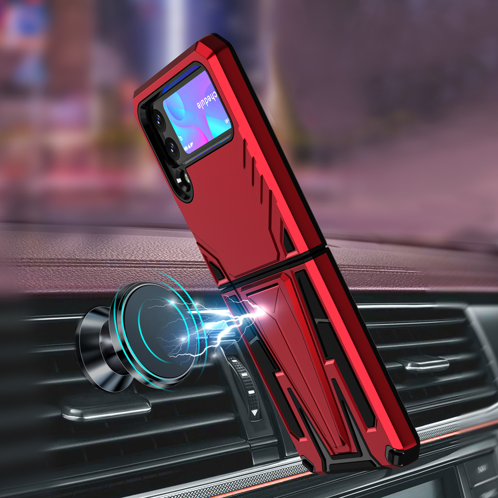 For Samsung Z Flip3 5G Case Shockproof Kickstand Magnetic Hybrid Phone Cover