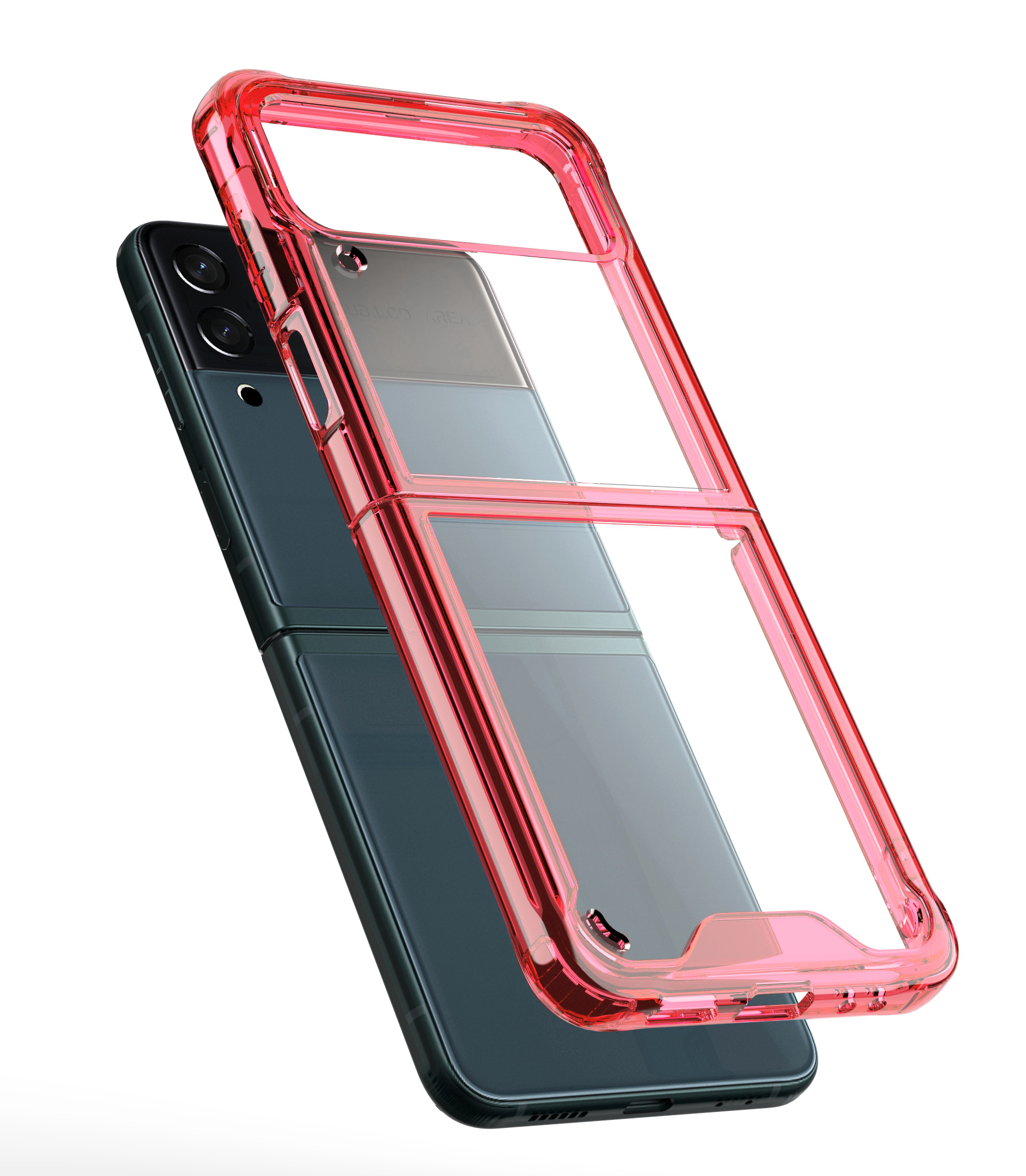 For Samsung Z Flip4 Case Translucent Flip Hybrid Shockproof Phone Cover