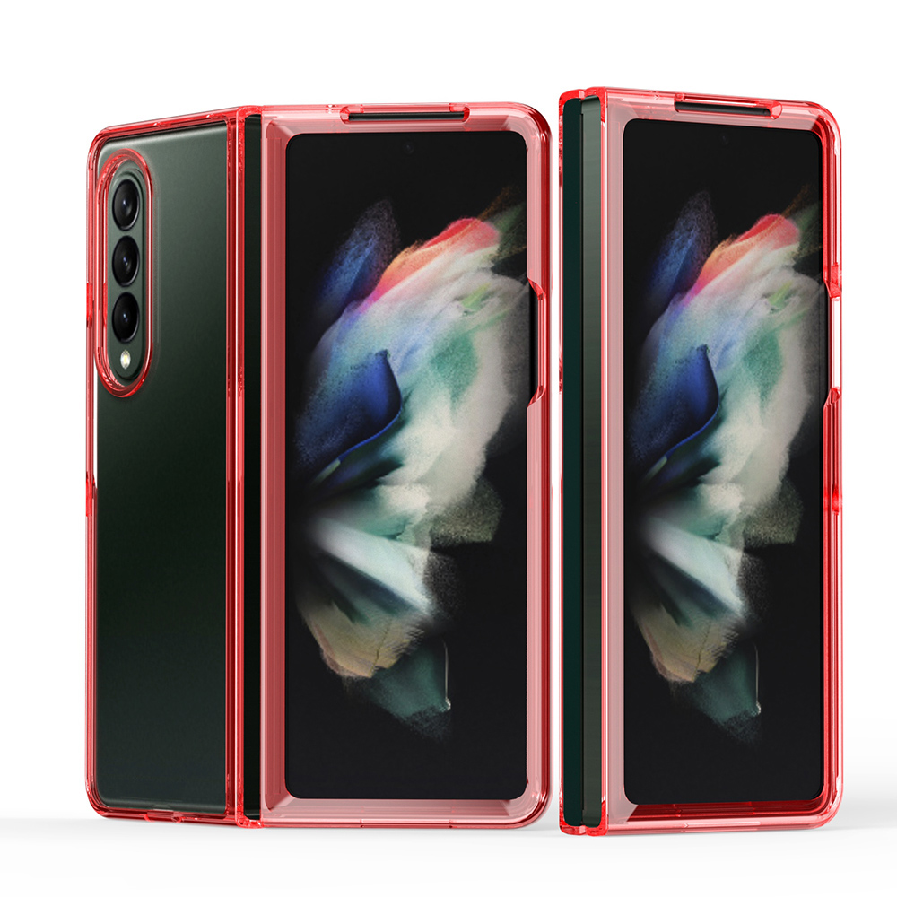 For Samsung Z Fold4 Case Translucent Flip Hybrid Shockproof Protective Cover