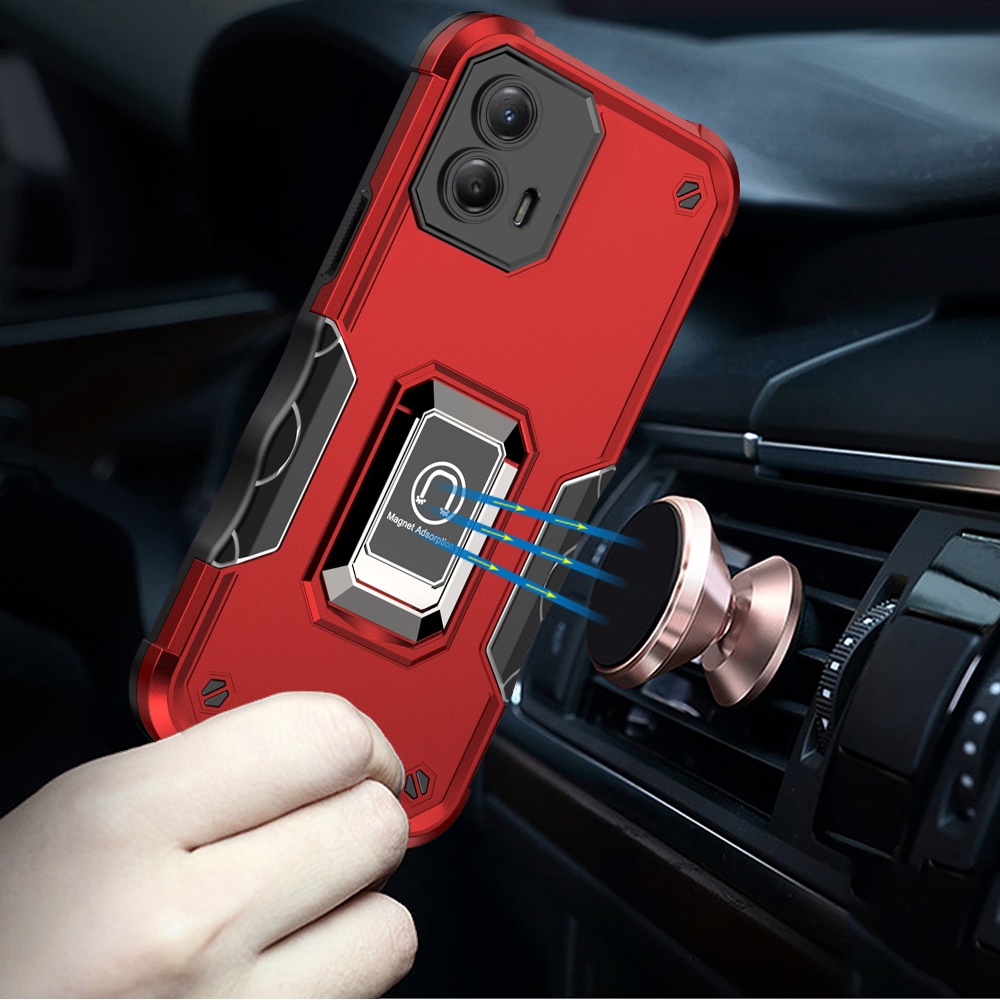 For Moto G 5G 2023 Case Grip Design Magnetic Ring Stand Protective Phone Cover - 第 8/9 張圖片