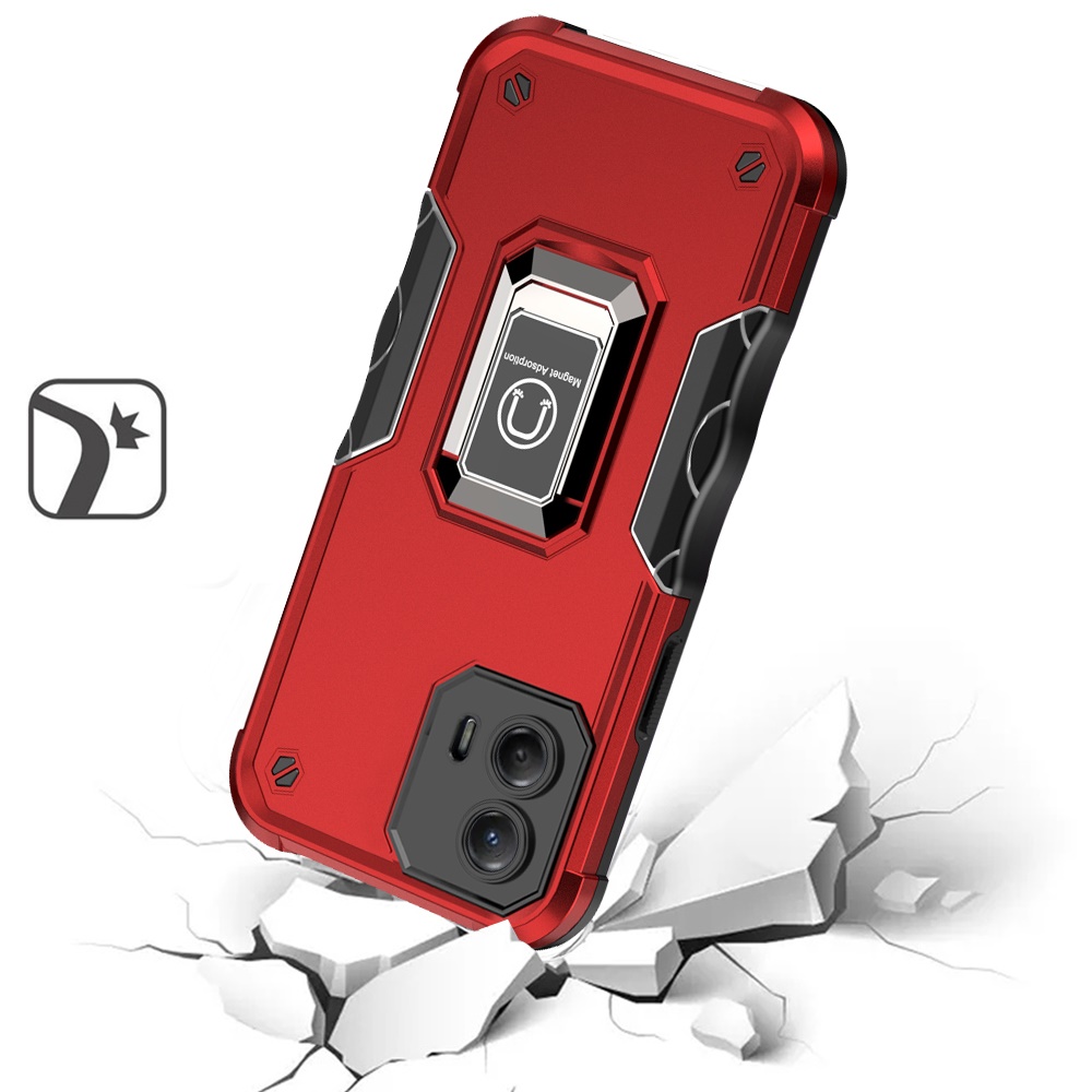 For Moto G 5G 2023 Case Grip Design Magnetic Ring Stand Protective Phone Cover - 第 9/9 張圖片