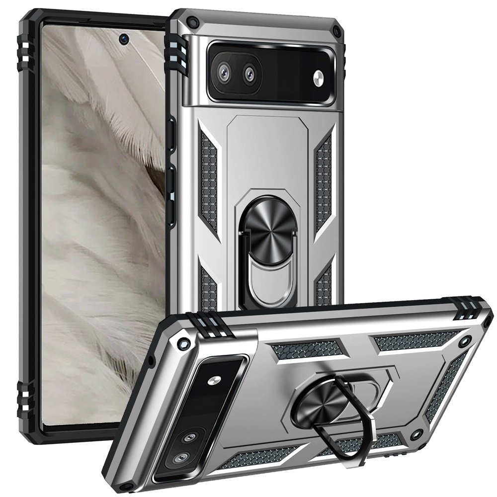 For Google Pixel 7A Case Ring Magnetic Kickstand Protective Hybrid Phone Cover - Picture 14 of 16