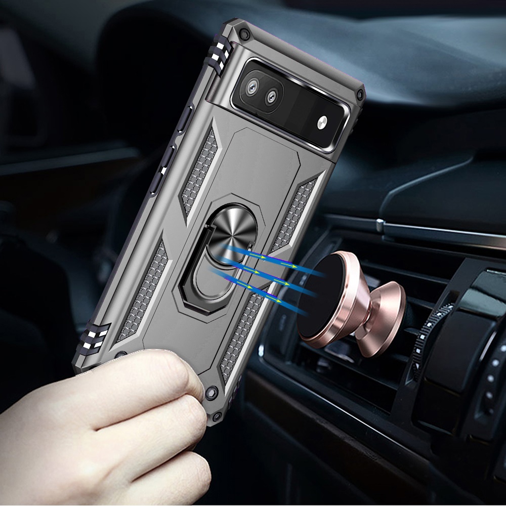 For Google Pixel 7A Case Ring Magnetic Kickstand Protective Hybrid Phone Cover - Picture 15 of 16