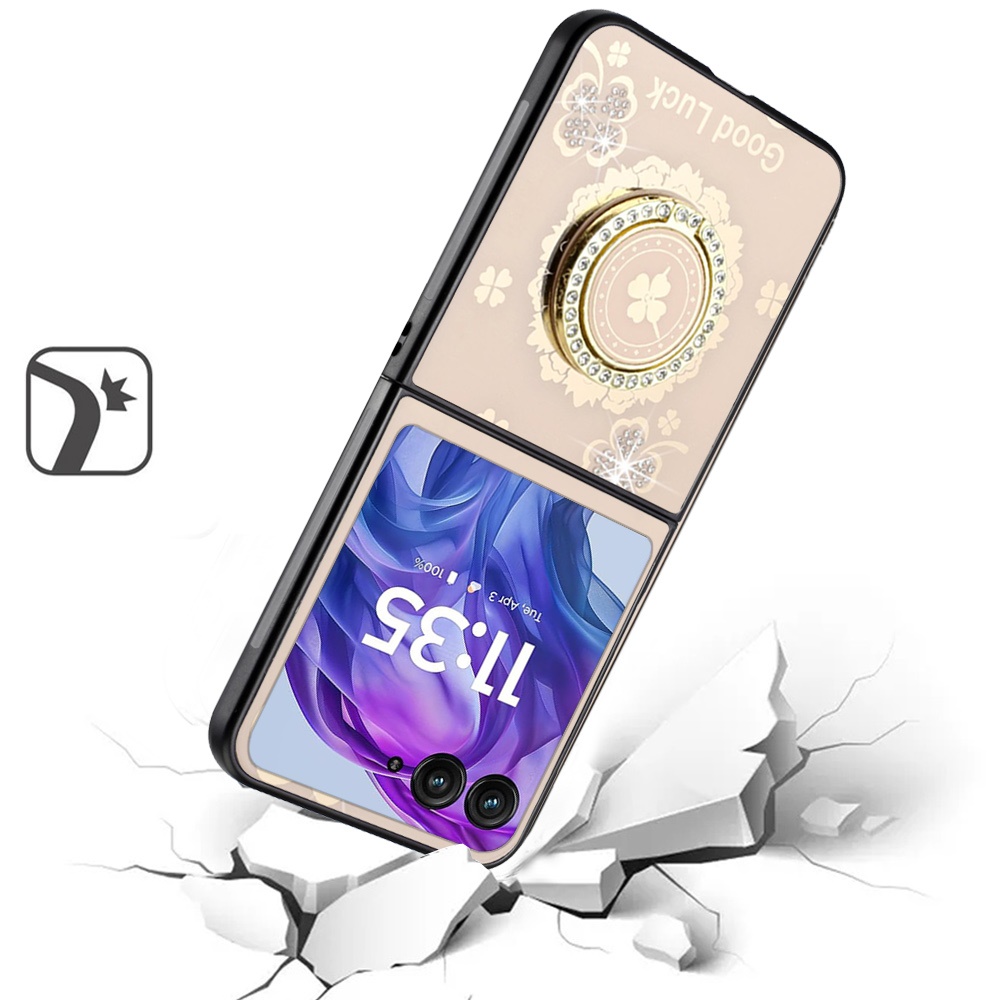 Für Motorola Razr + Plus 2024 Hülle Diamant Glitzer Charms Bling Mode Cover - Bild 10 von 16