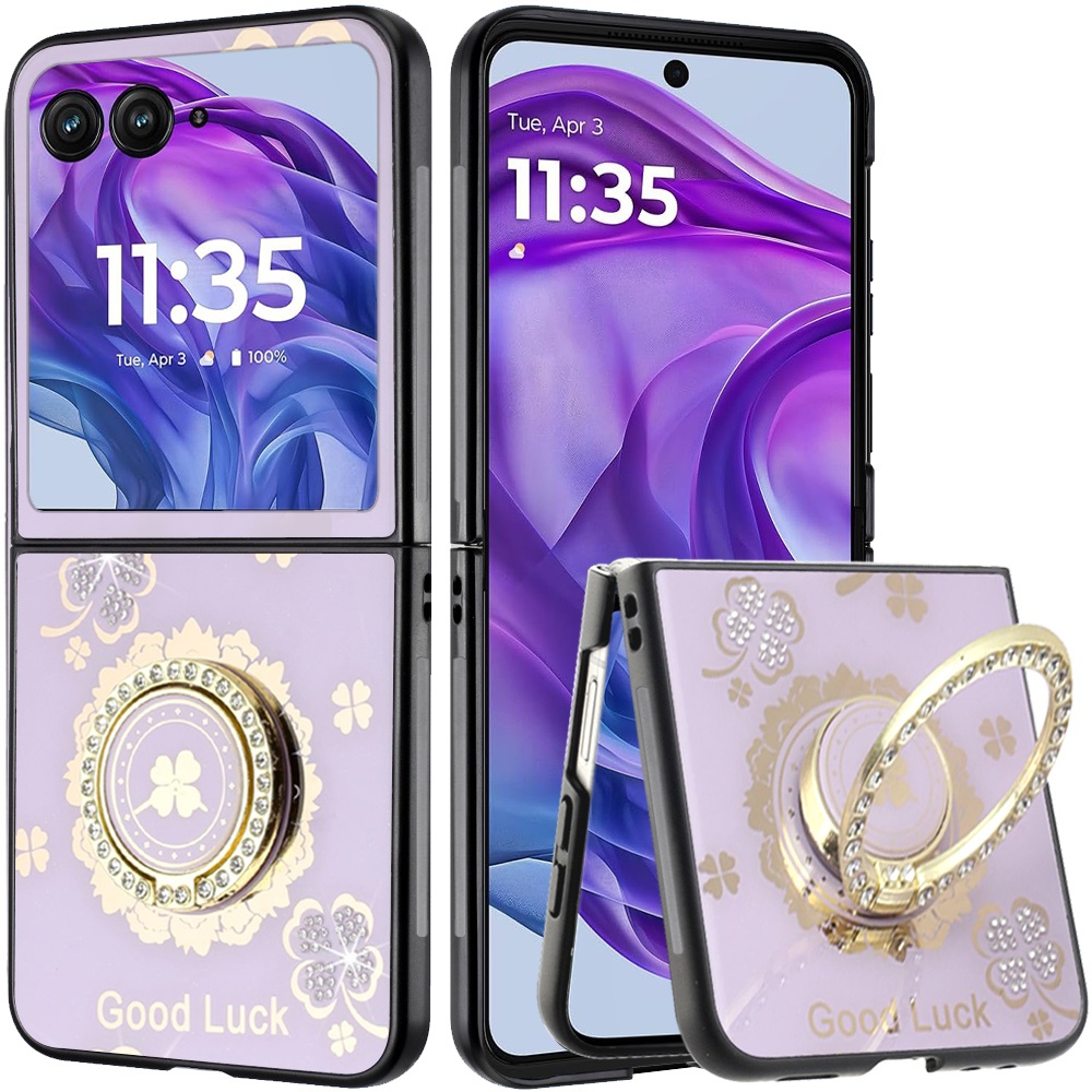 Für Motorola Razr + Plus 2024 Hülle Diamant Glitzer Charms Bling Mode Cover - Bild 11 von 16