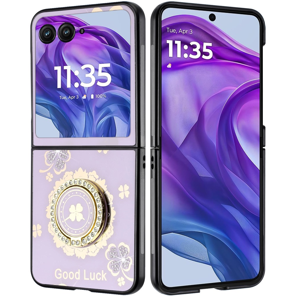 Für Motorola Razr + Plus 2024 Hülle Diamant Glitzer Charms Bling Mode Cover - Bild 12 von 16