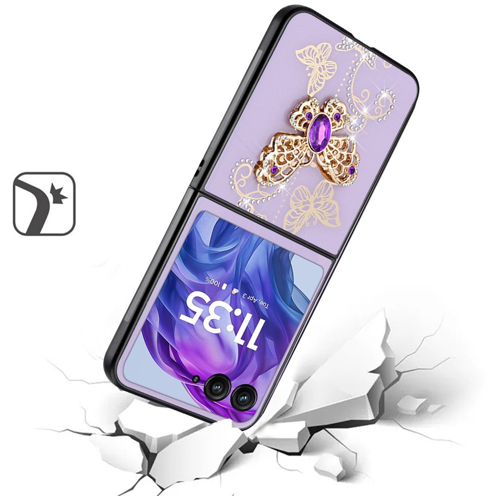 Für Motorola Razr + Plus 2024 Hülle Diamant Glitzer Charms Bling Mode Cover - Bild 7 von 16
