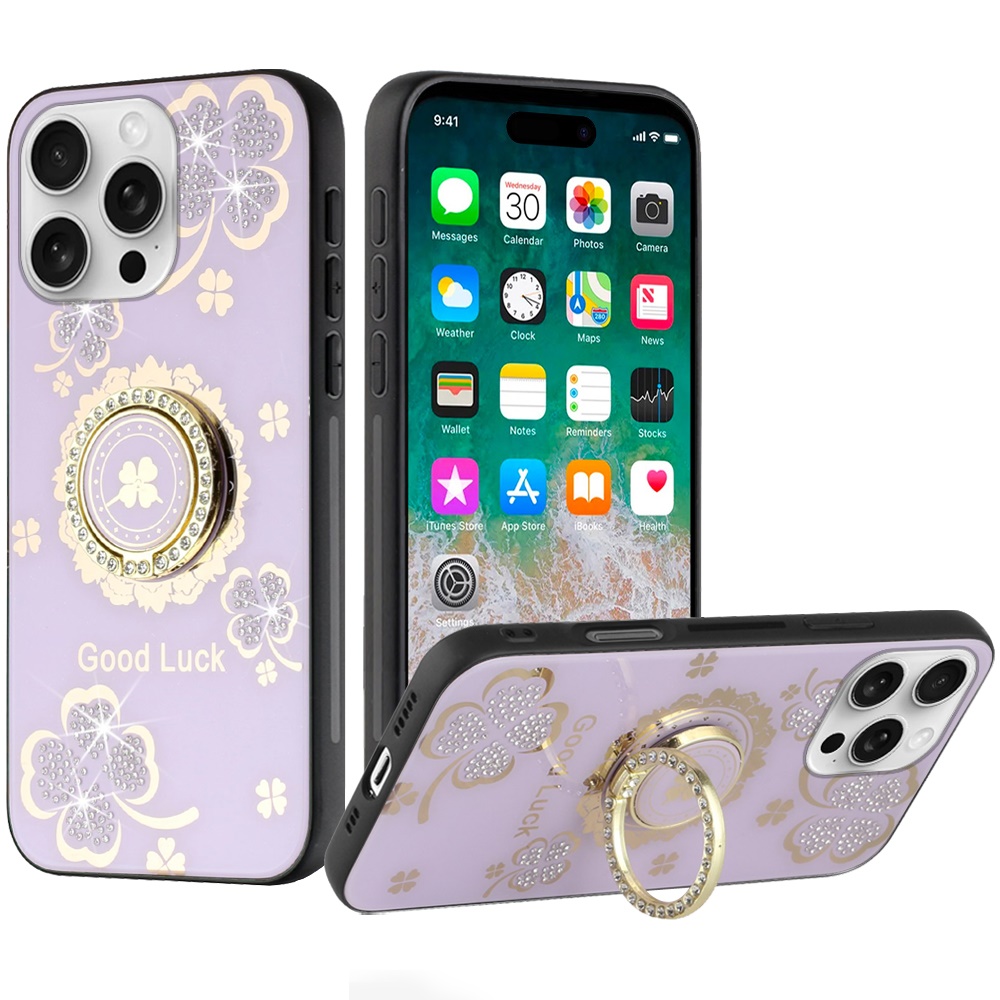 Custodia per iPhone 16 PRO MAX strass decorazione bling glitter + vetro temperato - Foto 22 di 27