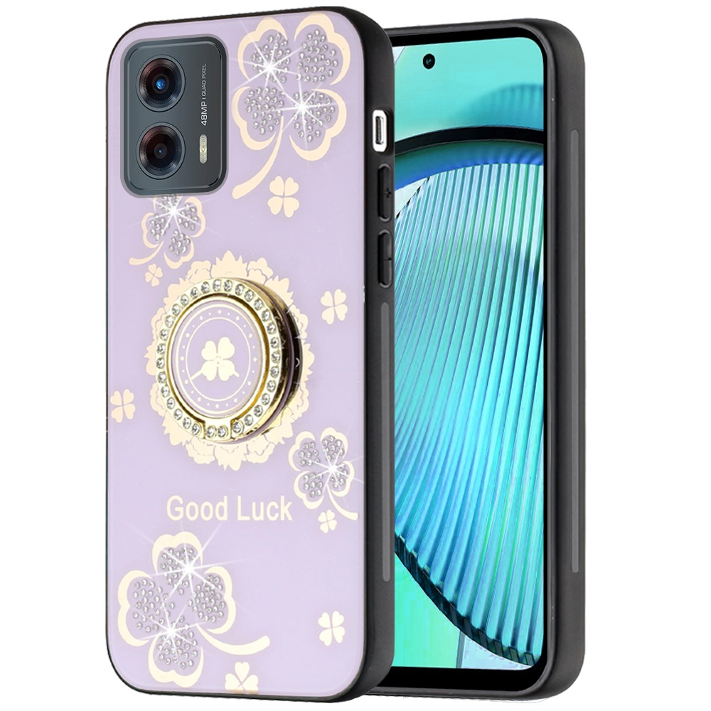 For Moto G Power 5G 2024 Case Diamond Charms Glitter Bling Cover +Tempered Glass - Picture 29 of 36