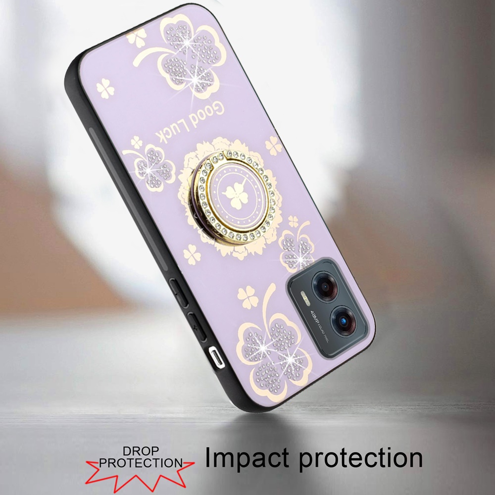 For Moto G Power 5G 2024 Case Diamond Charms Glitter Bling Cover +Tempered Glass - Picture 30 of 36