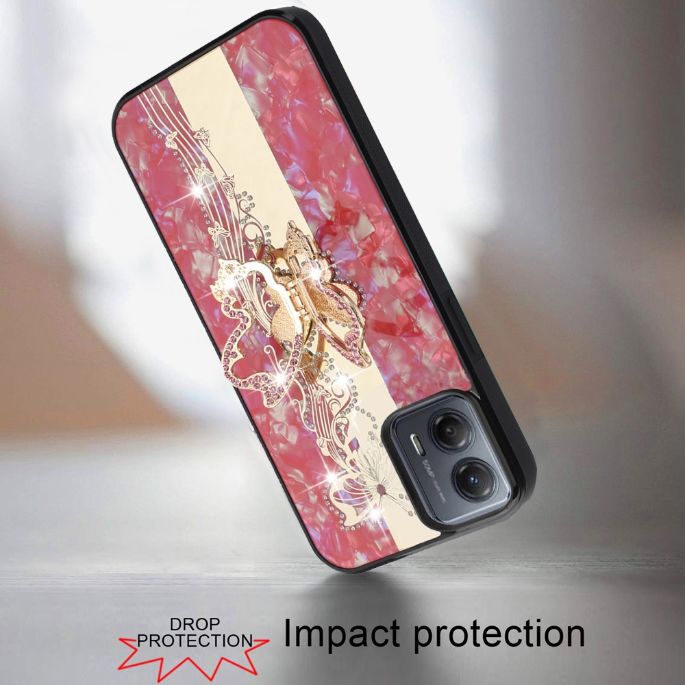 For Moto G Power 5G 2024 Case Diamond Charms Glitter Bling Cover +Tempered Glass - Picture 12 of 36