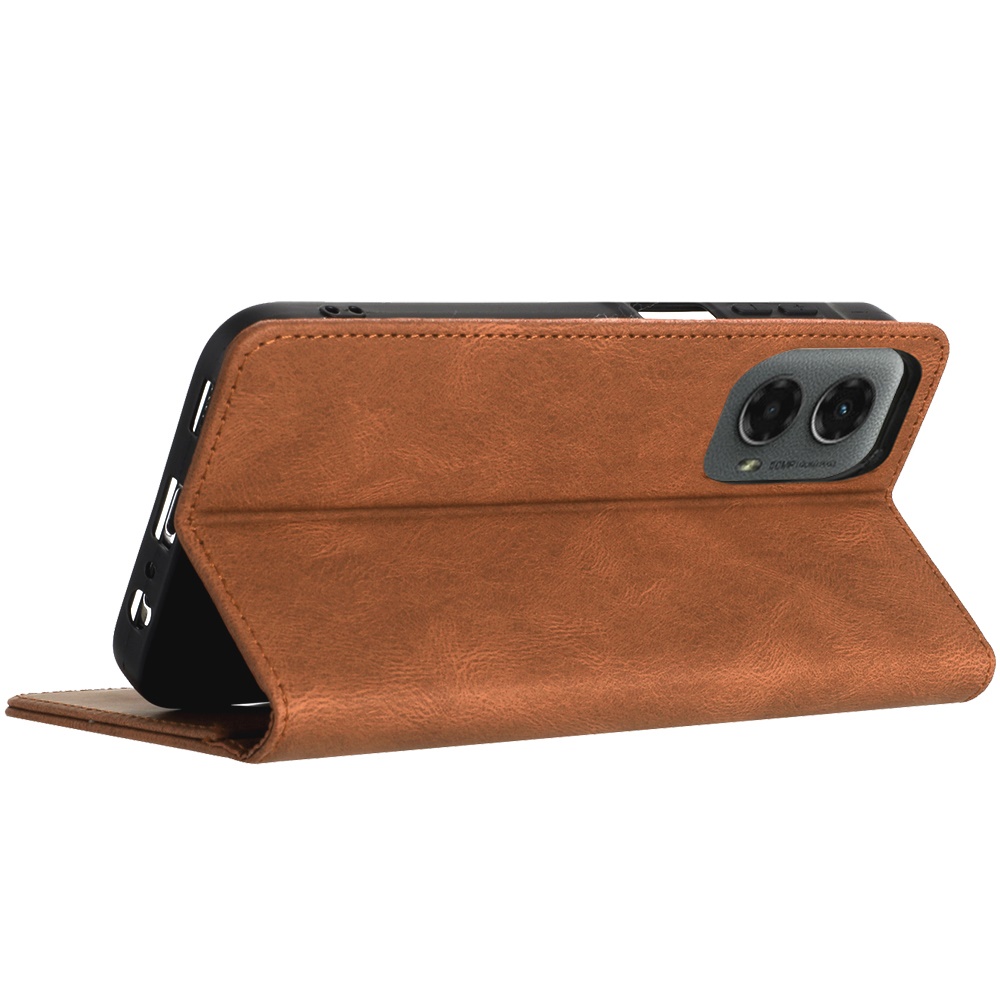 For Moto G Stylus 5G 2024 Case Phone Wallet PU Vegan Leather + Tempered Glass - Photo 7 sur 23