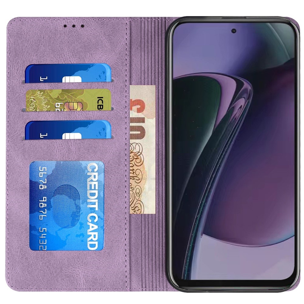 For Moto G Stylus 5G 2024 Case Phone Wallet PU Vegan Leather + Tempered Glass - Photo 13 sur 23