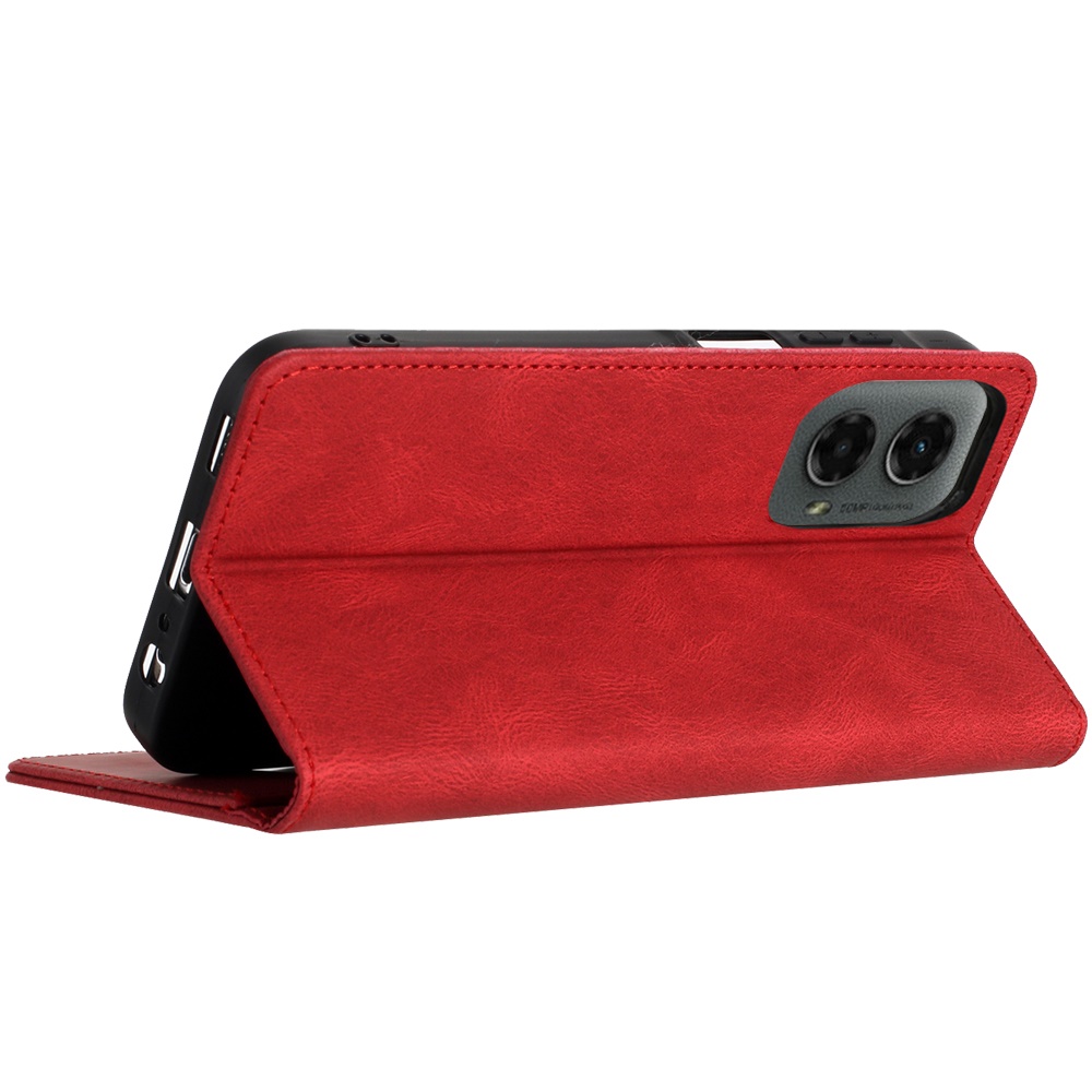 For Moto G Stylus 5G 2024 Case Phone Wallet PU Vegan Leather + Tempered Glass - Photo 18 sur 23