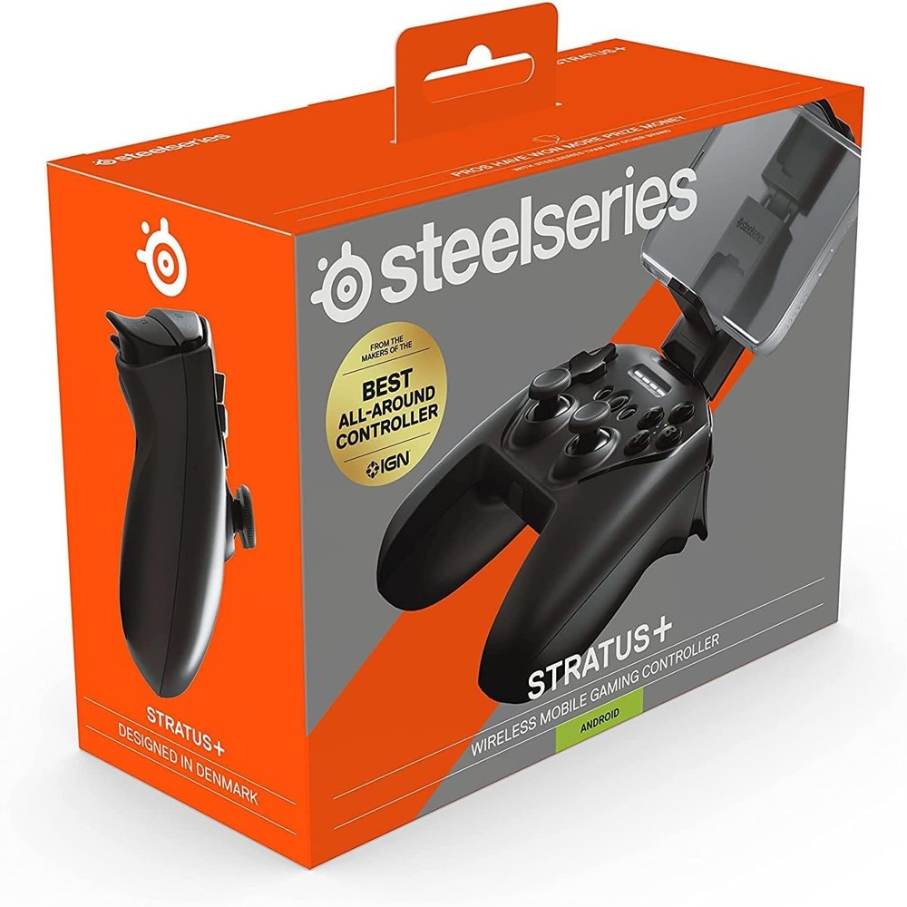 SteelSeries Stratus+ Bluetooth Gaming controller for Android & Windows - Mobile - Hall Effect Sensors - Clickable L3/R3  (ROOM)