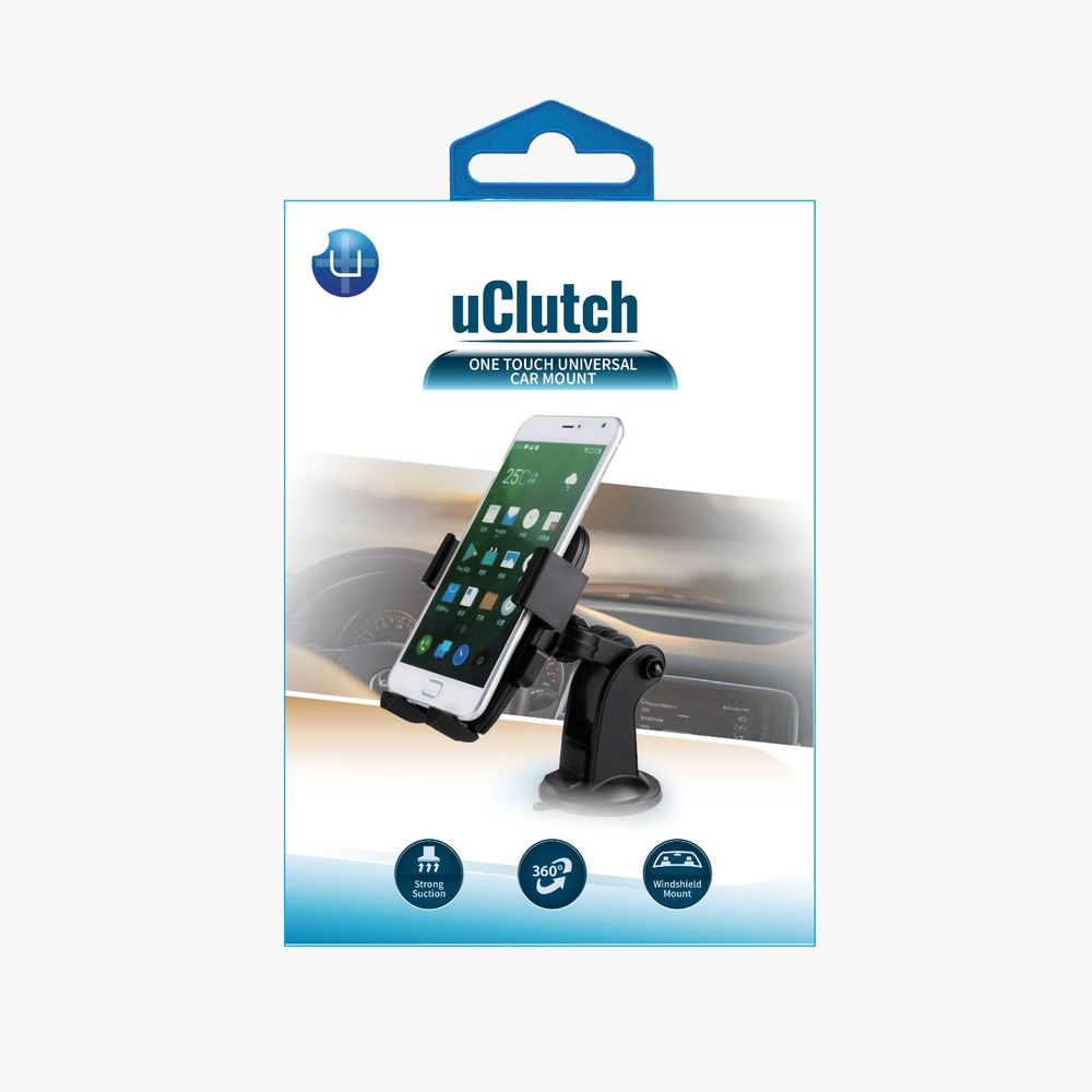 uPlus uClutch Universal Cell Phone SUCTION MOUNT